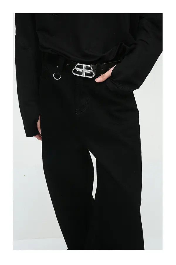 Japanese Brand American high street simple style black loose casual jeans Size US 32 / EU 48 - 6 Thumbnail