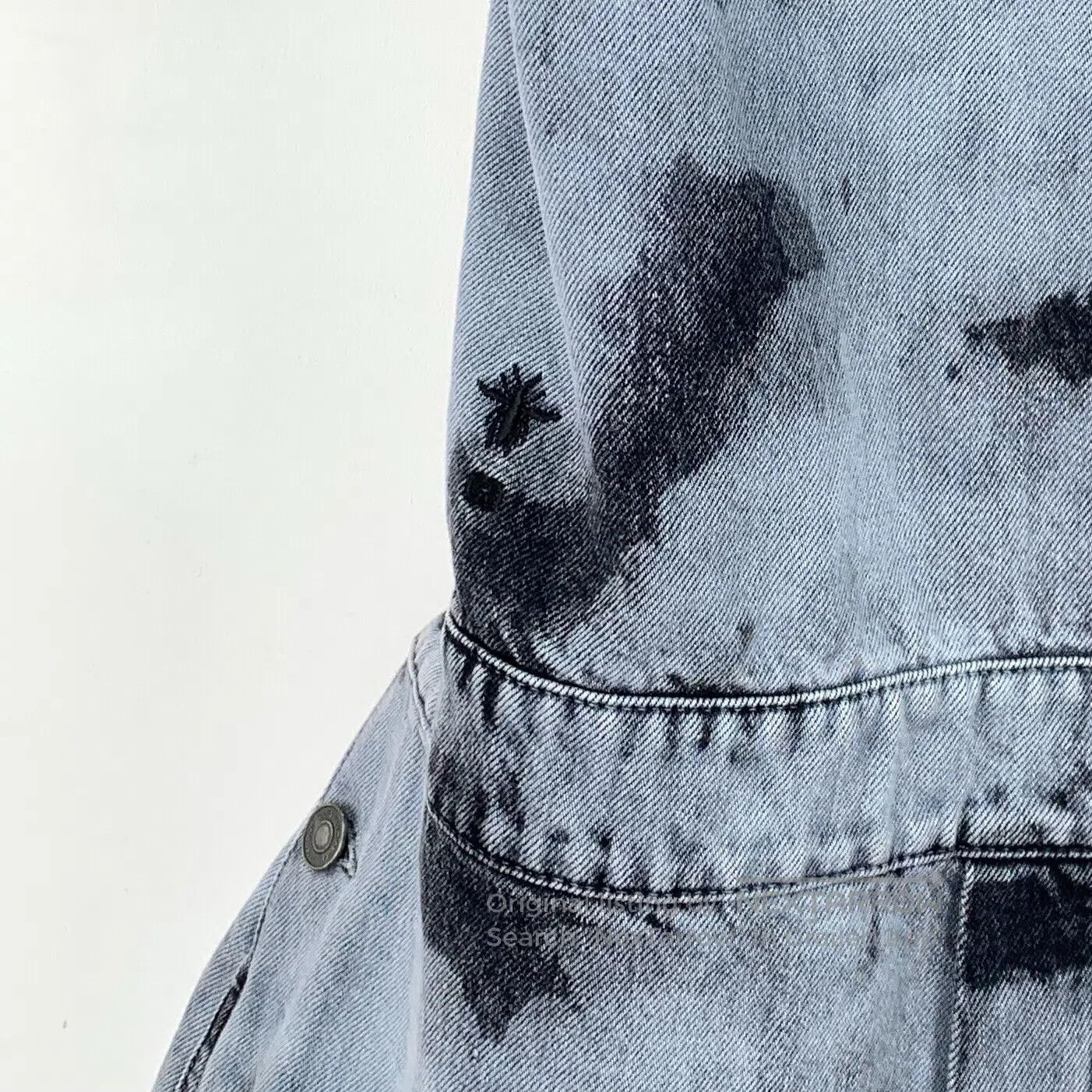 Dior Dior Blue Tie-Dye Cotton Denim Overalls Jumpsuit| Size 39" - 4 Thumbnail