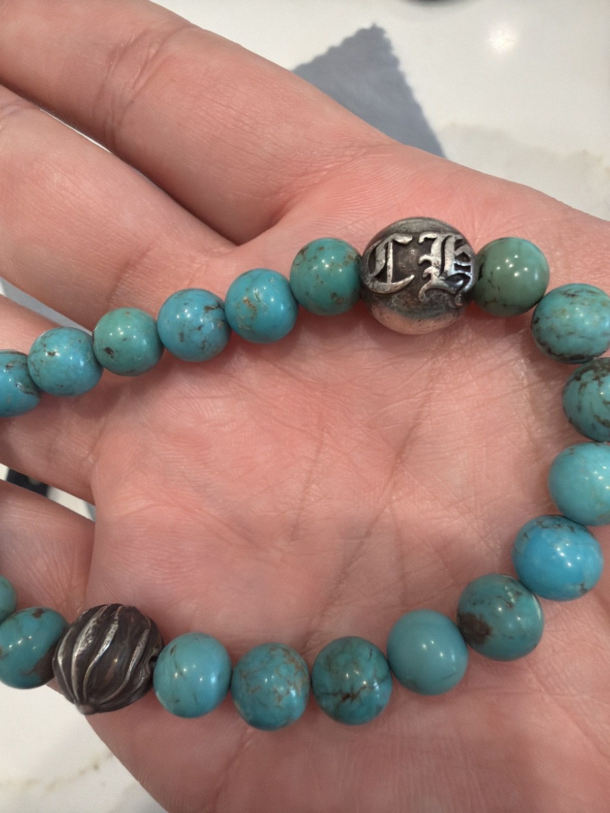 Chrome Hearts Turquoise bead bracelet Size ONE SIZE - 2 Thumbnail