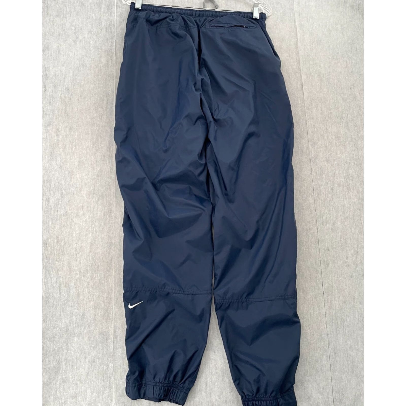 Nike VINTAGE Nike Pants Adult Medium Blue Lined Jogger Pockets Swoosh Logo Mens M 90s Size US 31 - 2 Thumbnail