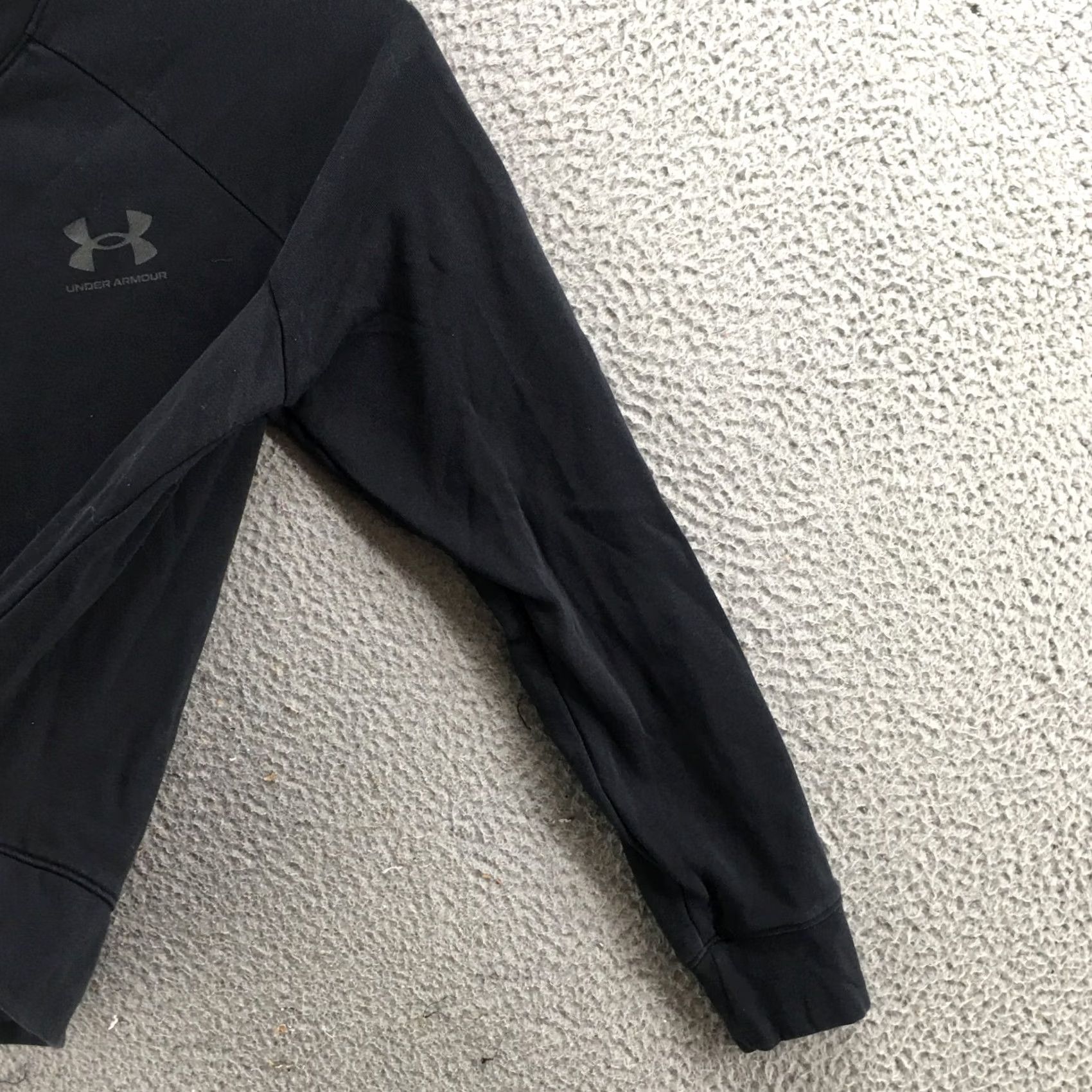 Under Armour Under Armour Cropped Sweatshirt Womens M Rival Terry Crew Black Cotton Blend Sweatshirt Size M / US 6-8 / IT 42-44 - 5 Thumbnail