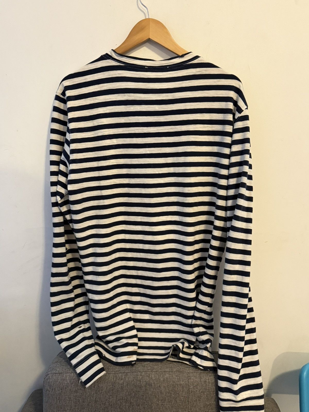 Balmain Balmain AW10 striped long sleeve shotgun sweater Size US M / EU 48-50 / 2 - 2 Thumbnail