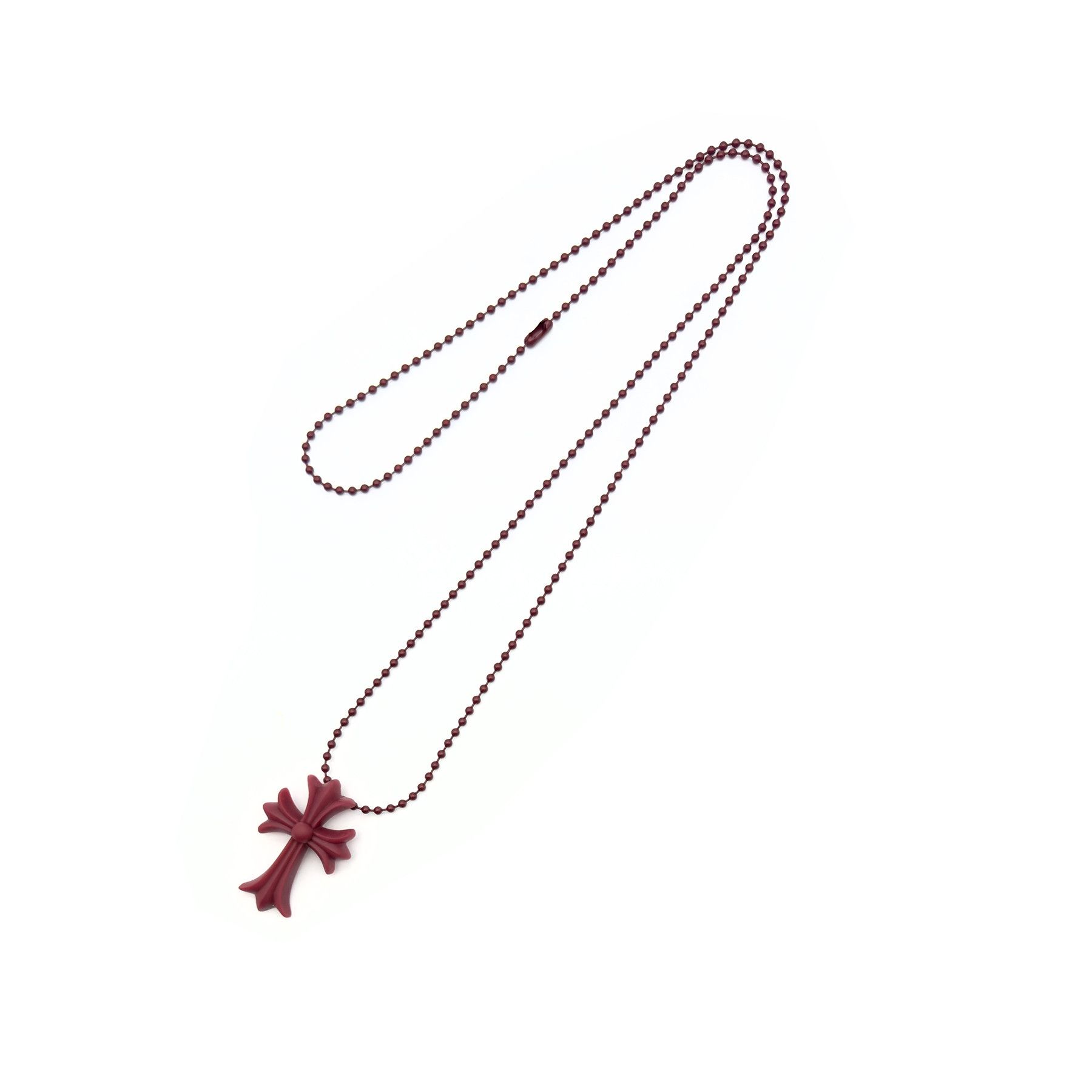 Chrome Hearts Chrome Hearts Resin Cross Pendant Ball Chain Necklace Size ONE SIZE - 3 Thumbnail