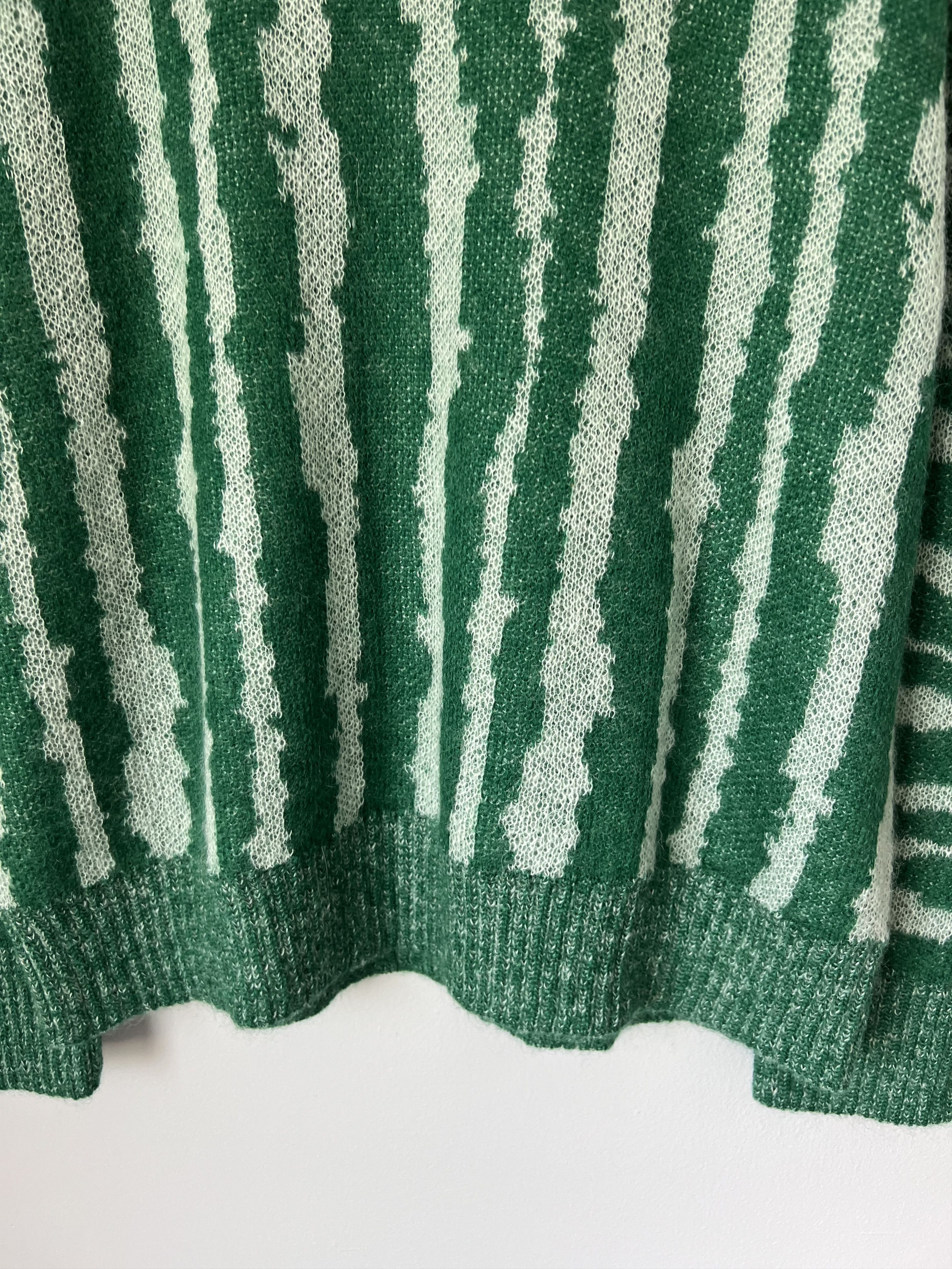 DENIM TEARS Denim Tears Rind Mohair Sweater in Green Size US XXL / EU 58 / 5 - 3 Thumbnail