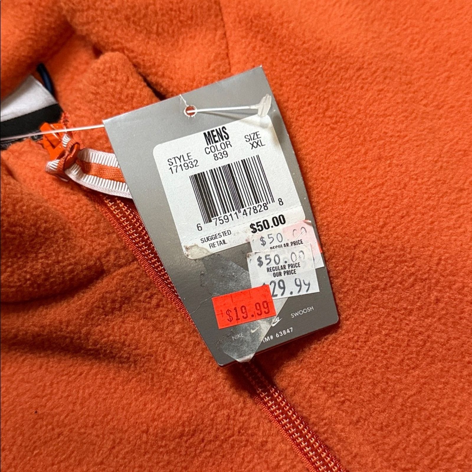 Nike 90s Nike Fleece Solo swoosh Vest Size US XXL / EU 58 / 5 - 4 Thumbnail