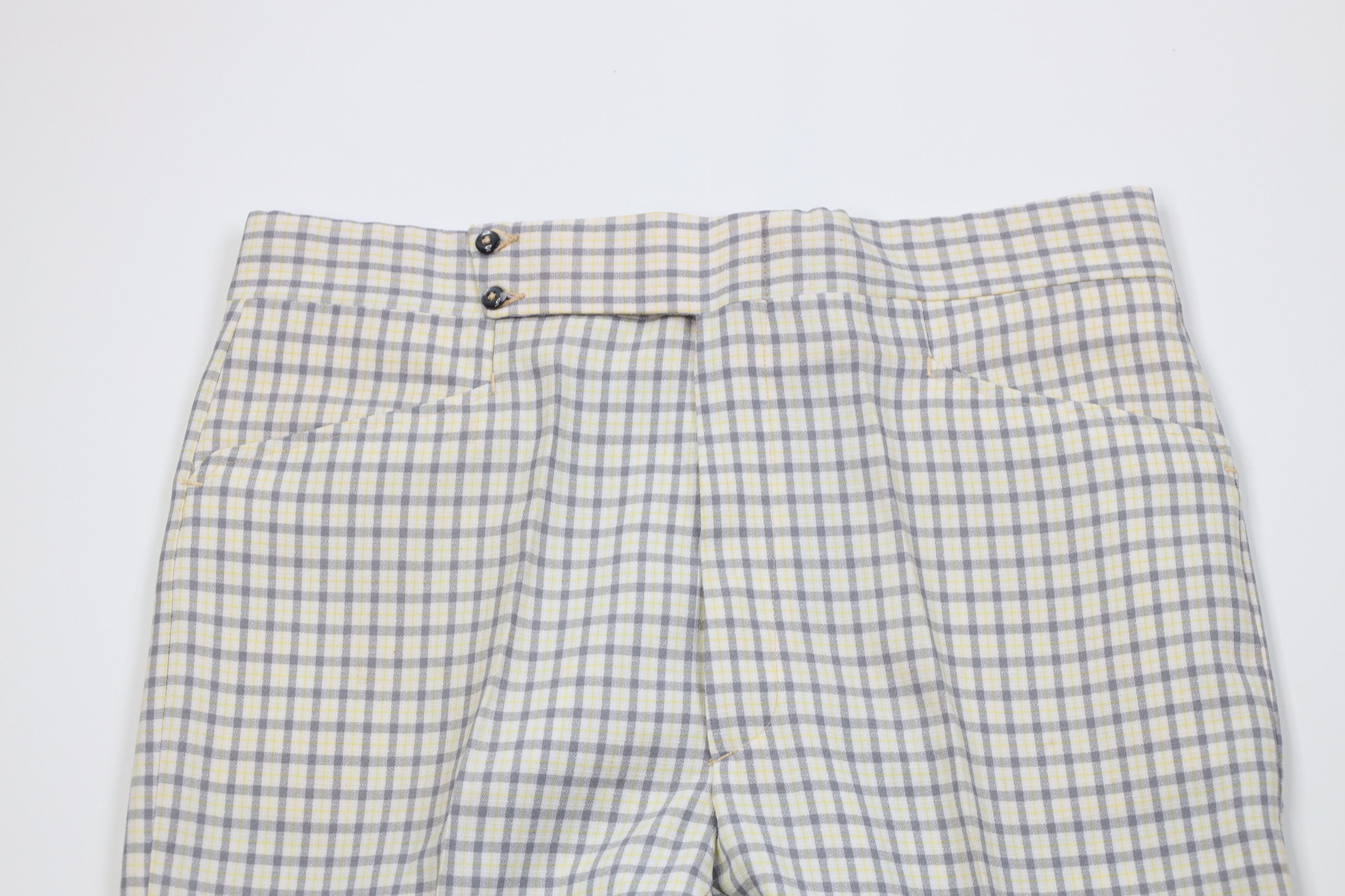 Vintage Vintage 70s Streetwear Bell Bottoms Chino Pants Plaid USA Size US 34 / EU 50 - 2 Thumbnail