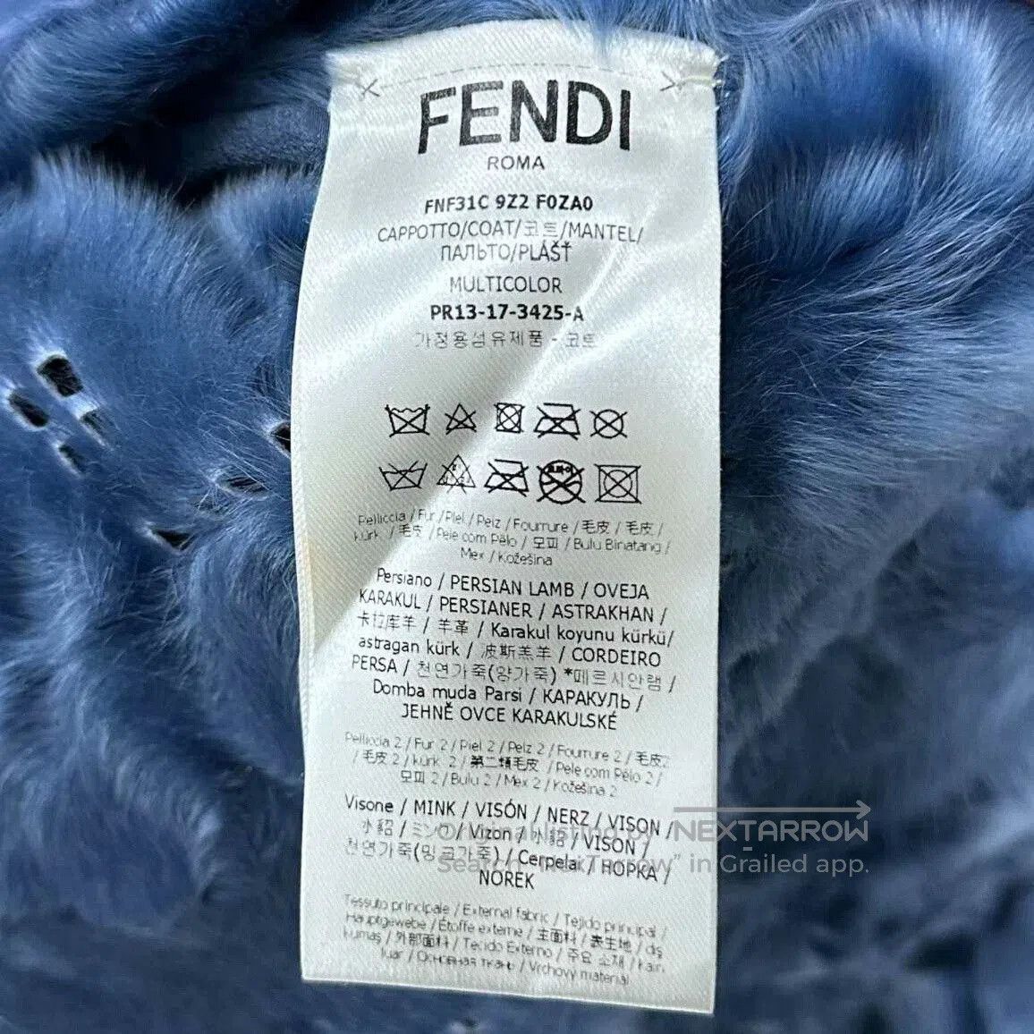 Fendi Fendi Swakara Mink Patchwork Coat. Size US S / EU 44-46 / 1 - 5 Thumbnail