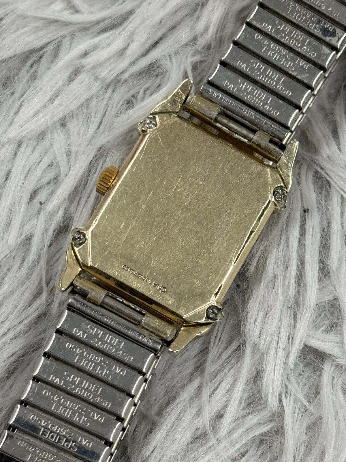 Vintage Vintage Lord Elgin Waffle Dial Tank Manual Unisex Watch Size ONE SIZE - 14 Thumbnail