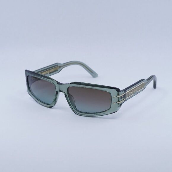 Dior 🕶️ New Dior DIORSIGNATURE S9U 55F2 Sunglasses - Shiny Green Size ONE SIZE - 3 Thumbnail