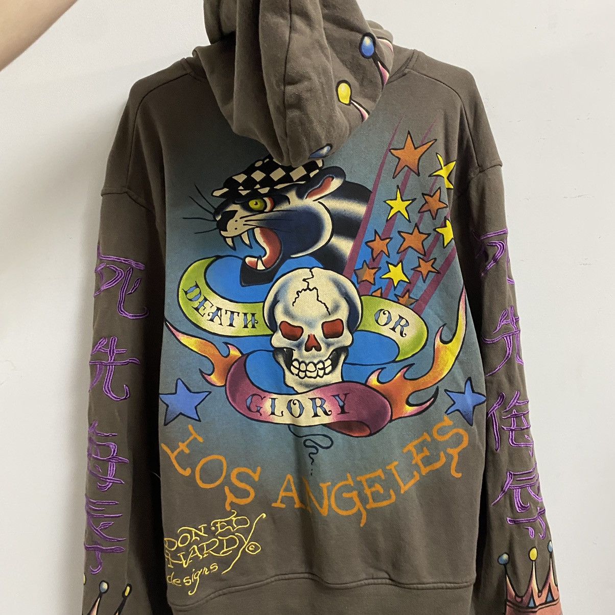 Ed Hardy Vintage Ed Hardy Hoodie Christian Audigier Size US M / EU 48-50 / 2 - 2 Thumbnail
