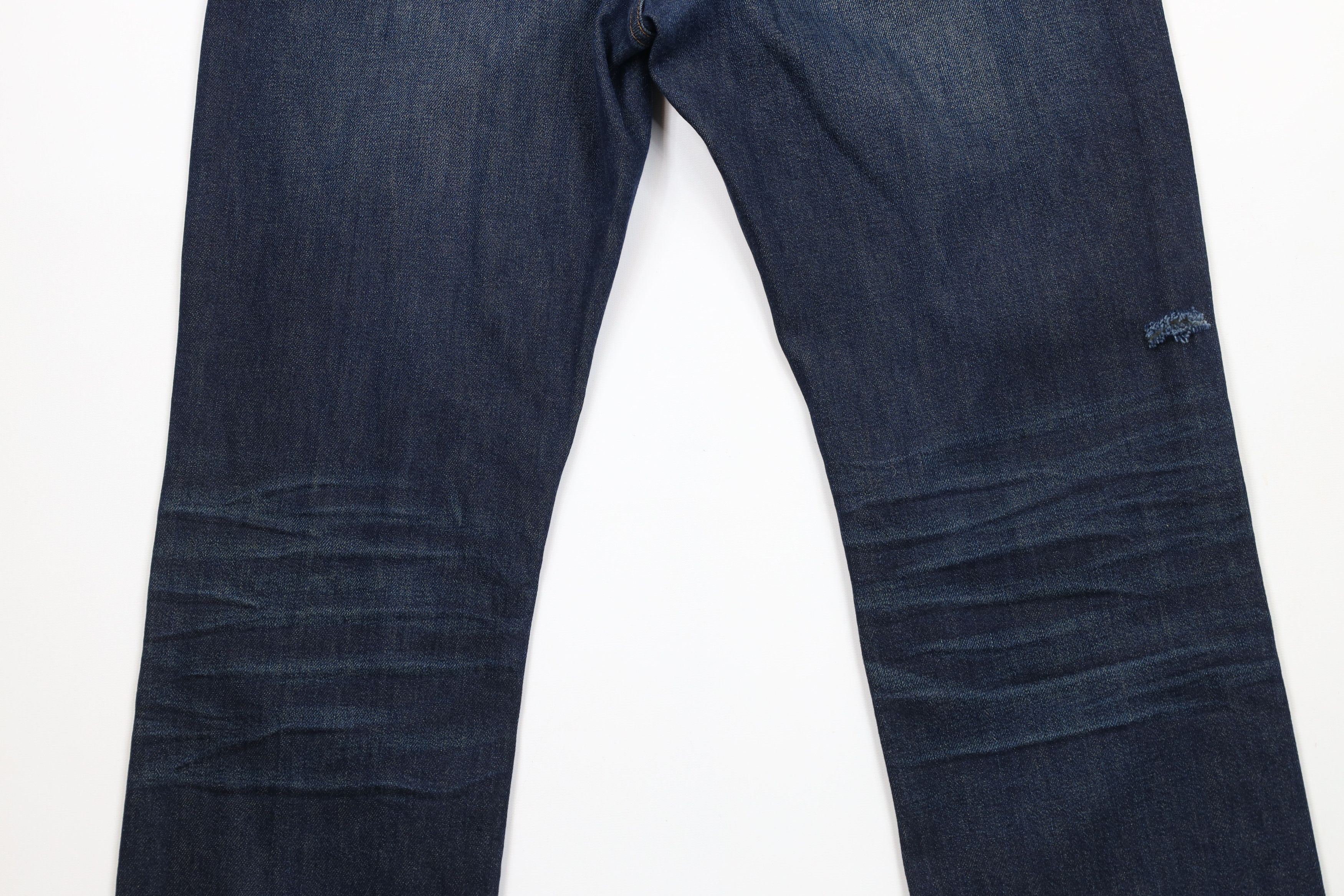 J.Crew × Vintage J Crew Stretch 770 Straight Leg Denim Jeans Dark Wash Blue Size US 32 / EU 48 - 14 Thumbnail