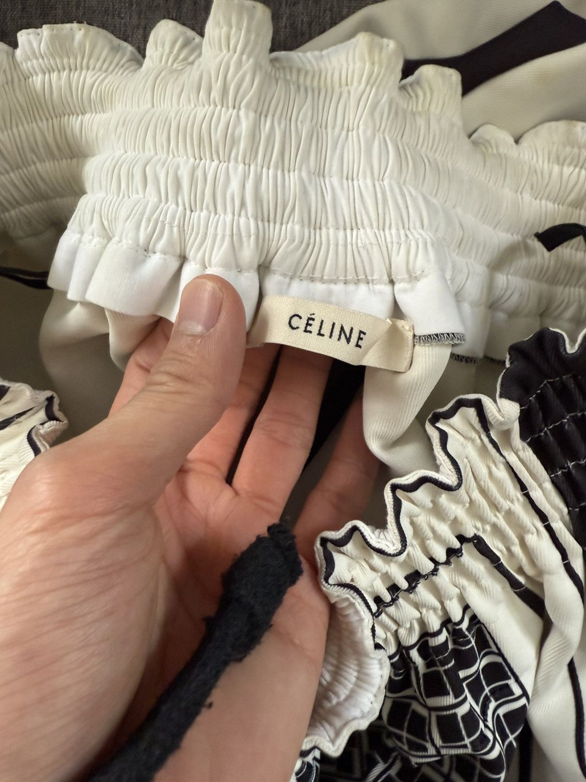 Celine Celine SS11 phoebe philo mosaic print wide shorts Size US 30 / EU 46 - 3 Thumbnail