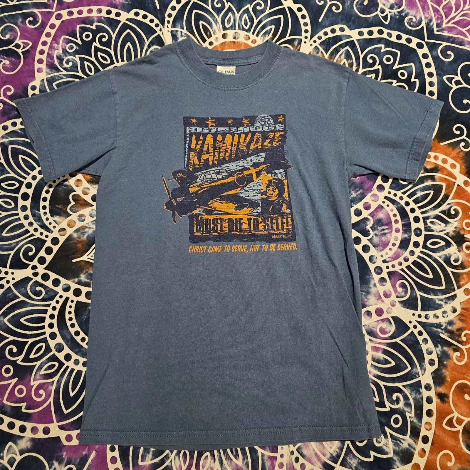 Designer Go Fish Orange and Blue T-shirt Size US S / EU 44-46 / 1 - 1 Thumbnail