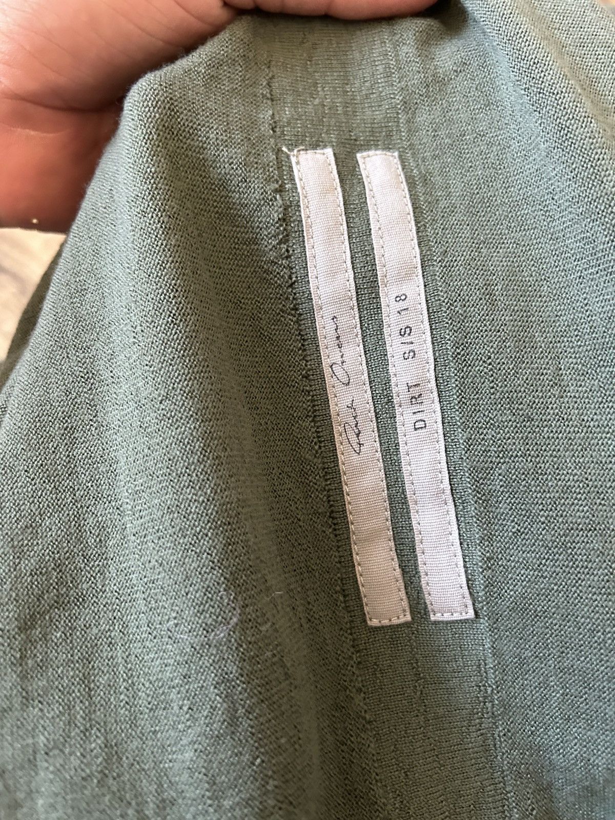 Rick Owens Rick Owens SS18 “Dirt” Green Cardigan M Size US S / EU 44-46 / 1 - 3 Thumbnail