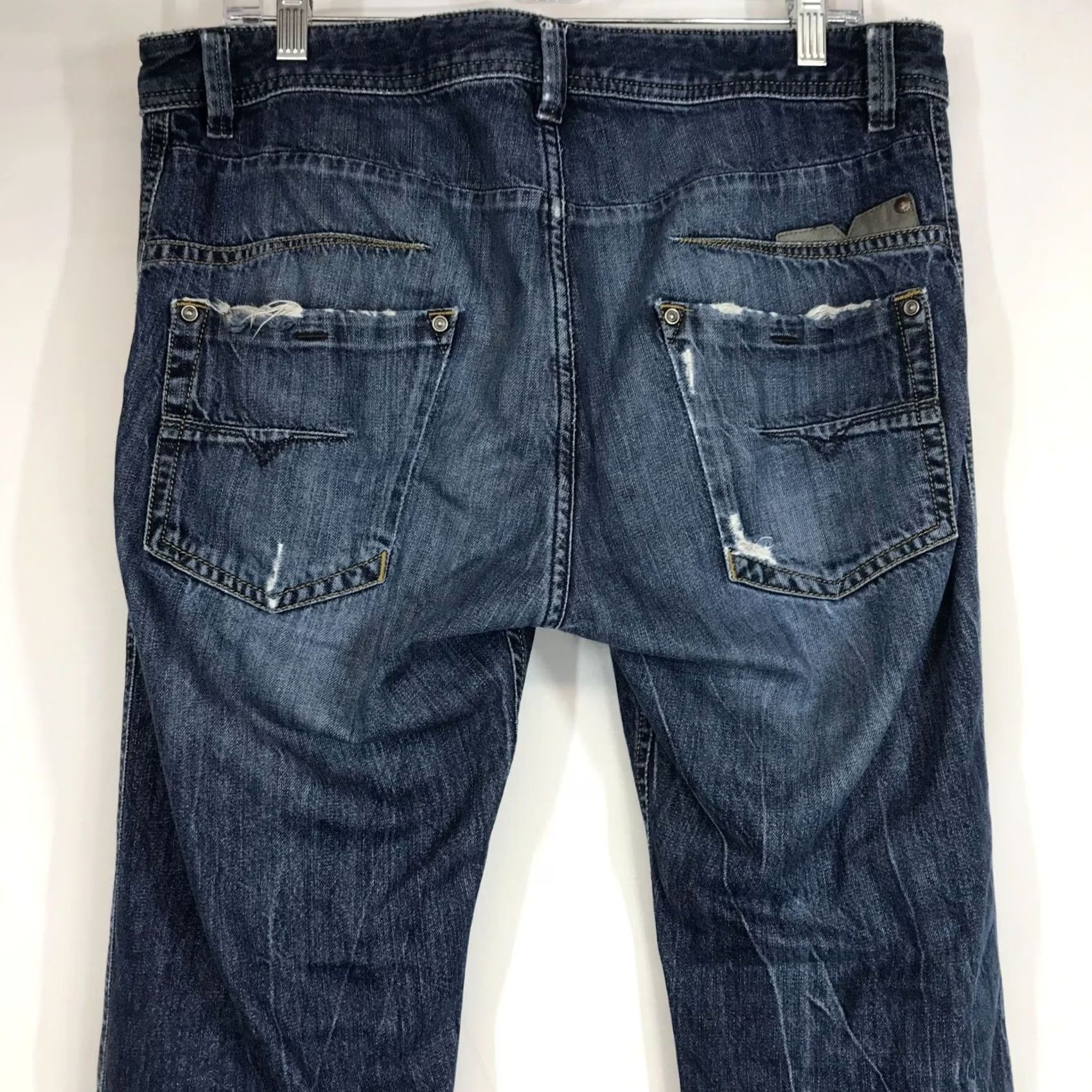 Diesel Diesel Mens Jeans Blue 33 X 32 Slim Tapered Darron Regular Fit Size US 33 - 5 Thumbnail