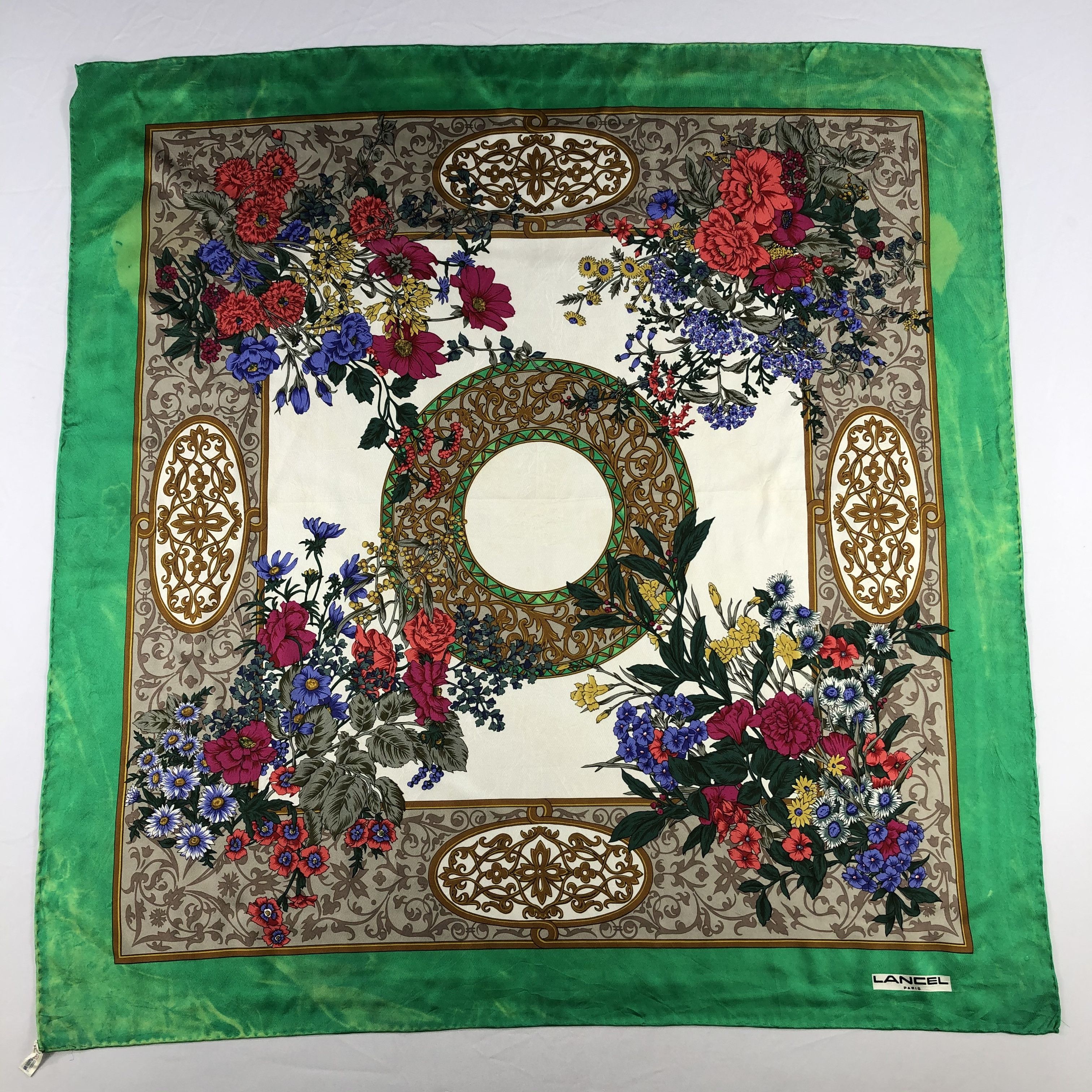 Lancel Vintage Lancel Silk Scarf Size ONE SIZE - 2 Thumbnail