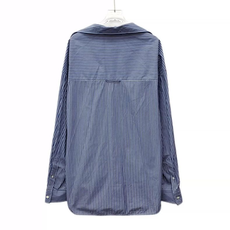 Other Balenciaga Blue striped logo monogrammed embroidered cotto Size US S / EU 44-46 / 1 - 2 Thumbnail