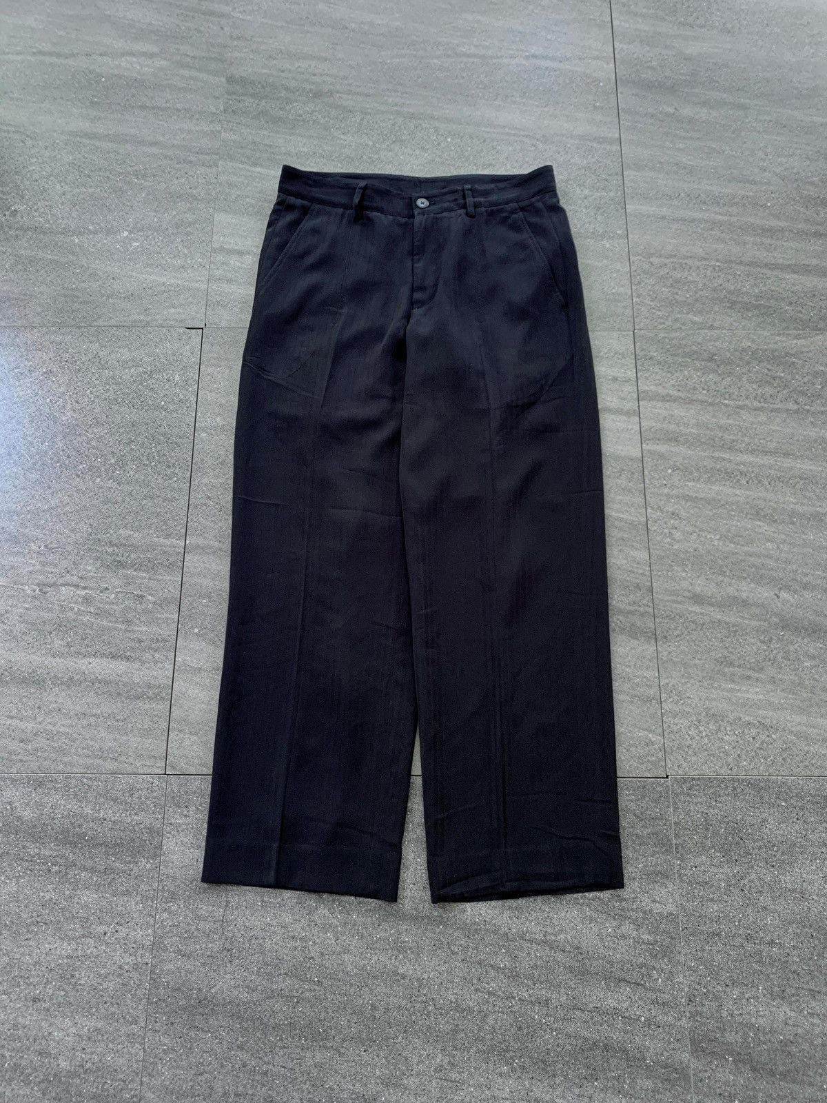 Armani Collezioni FREE TAX! Shadow Striped Trousers Size US 32 / EU 48 - 1 Thumbnail