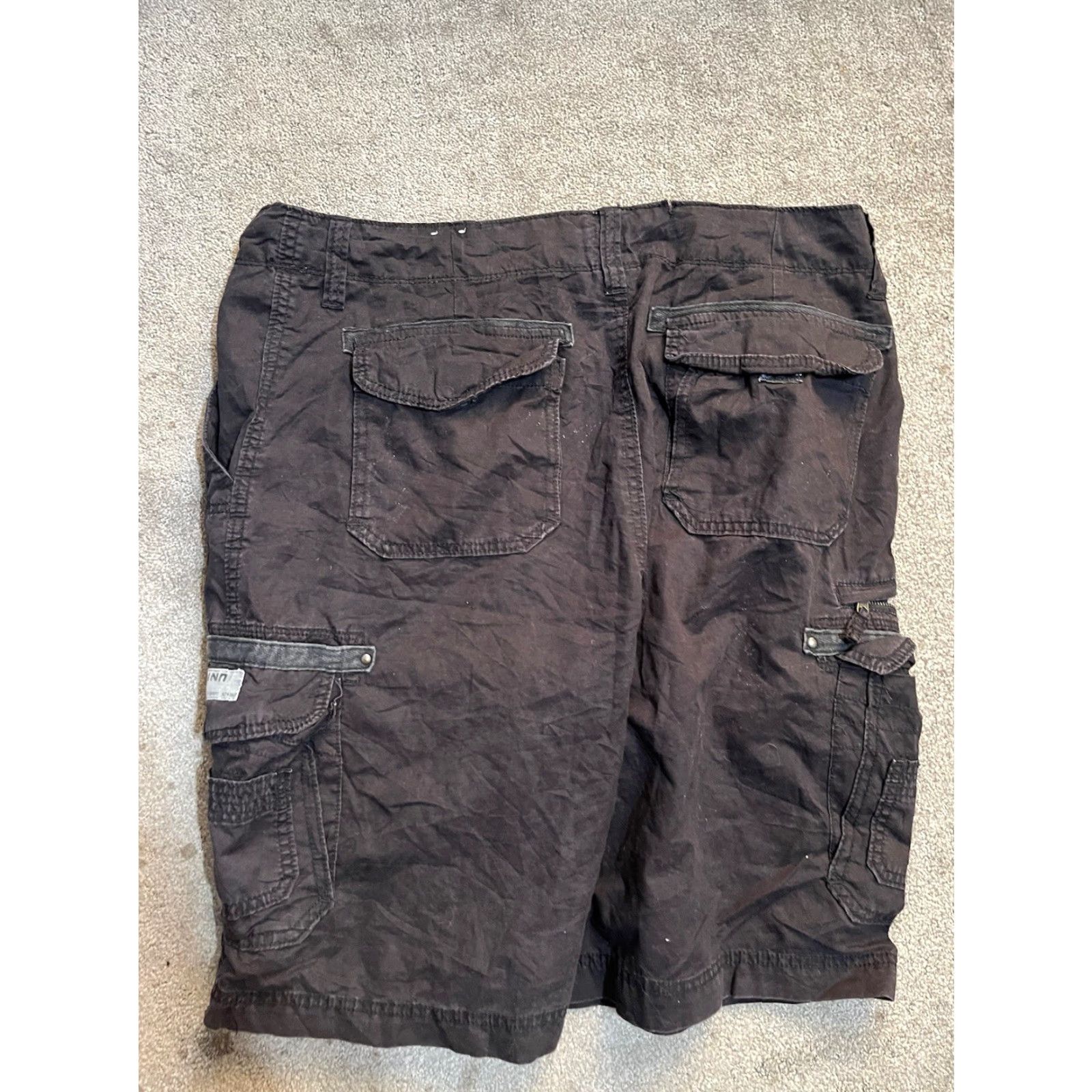 Vintage UNIONBAY Men 36 Cargo Shorts Black Stretch Flat Front Casual Size US 36 / EU 52 - 2 Thumbnail