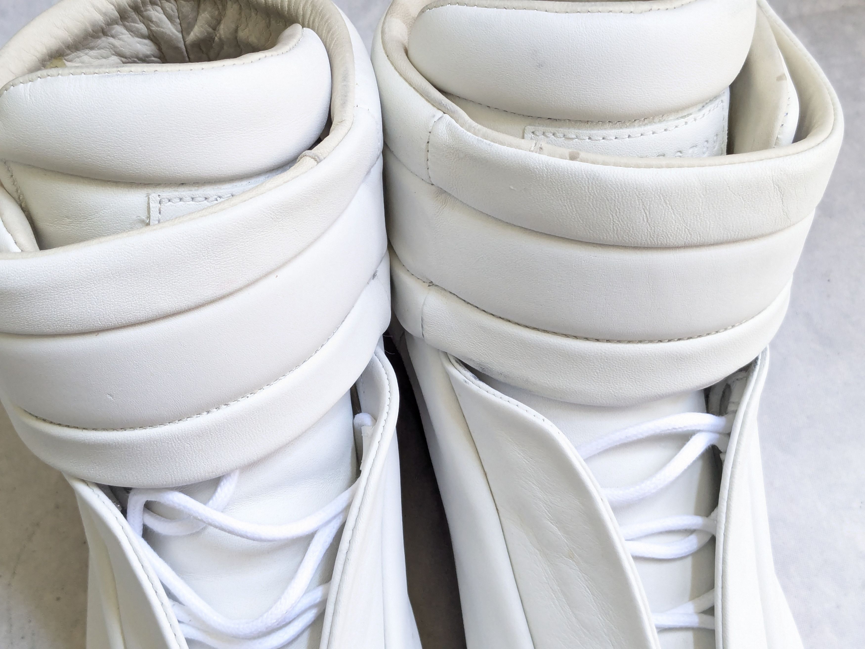 Maison Margiela Maison Margiela Future White Red 11 44 High Tops Leather Size US 11 / EU 44 - 5 Thumbnail