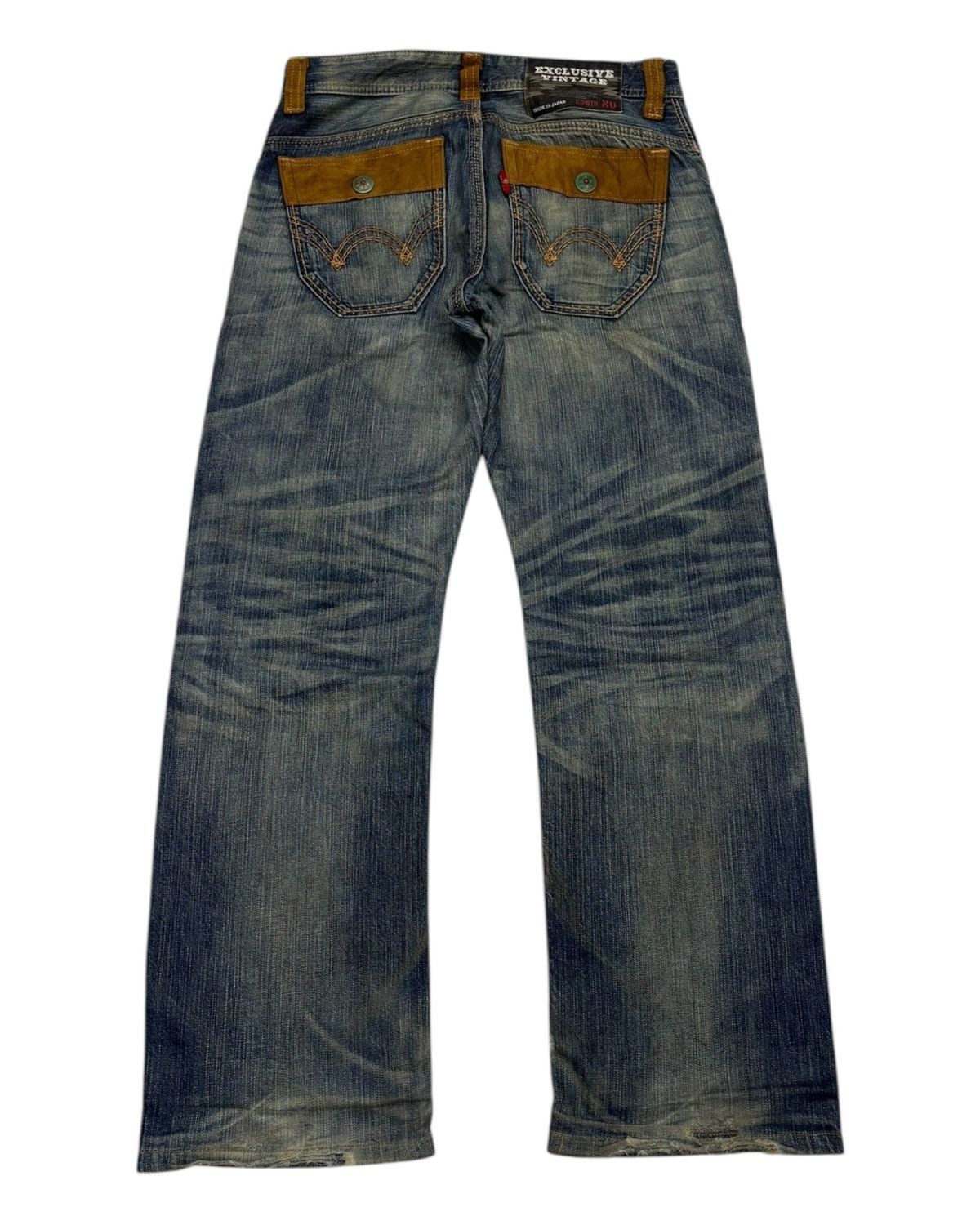 14th Addiction × Edwin × KMRii 🔥EDWIN BAGGY MUD WASH DISTRESSED RUSTY DENIM JEANS Size US 32 / EU 48 - 2 Thumbnail