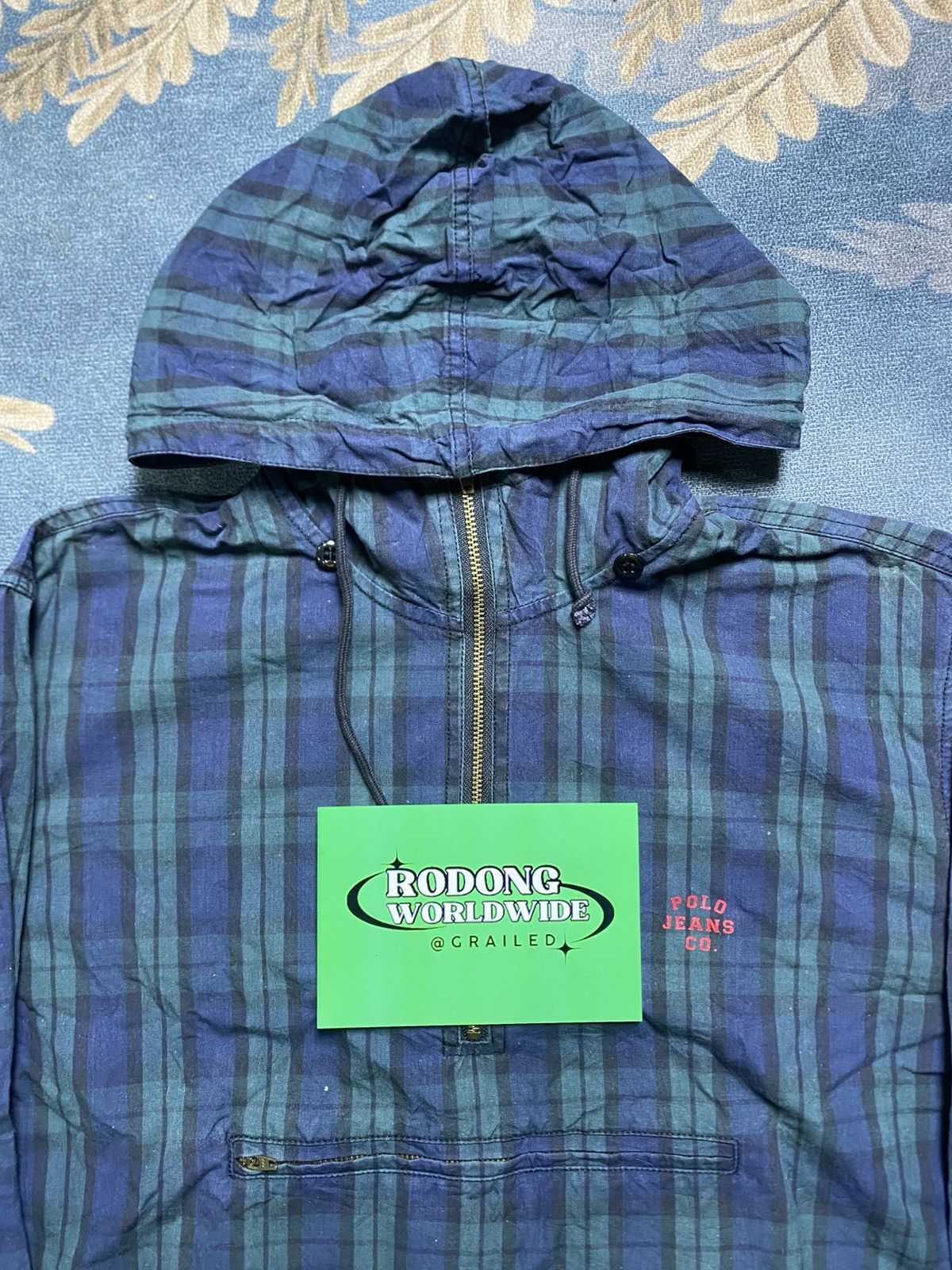 Vintage VINTAGE POLO JEANS RALPH LAUREN HALF ZIPPER HOODIE JACKET Size US XL / EU 56 / 4 - 2 Thumbnail