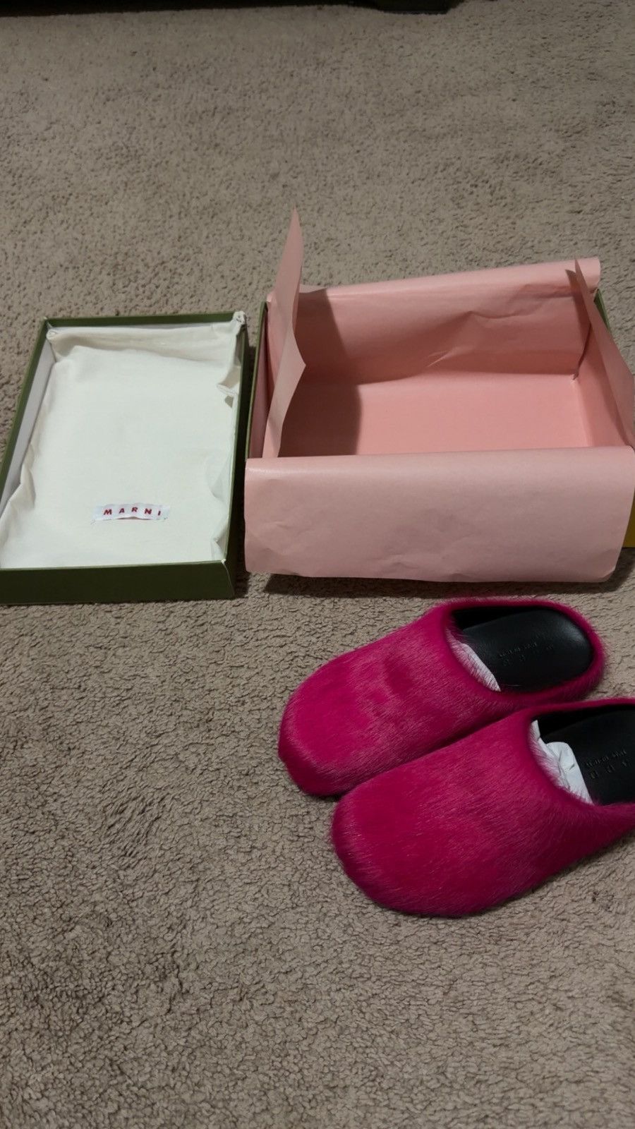 Marni Pink Marni fussbett mule Slides size 7 Size US 7 / IT 37 - 1 Thumbnail