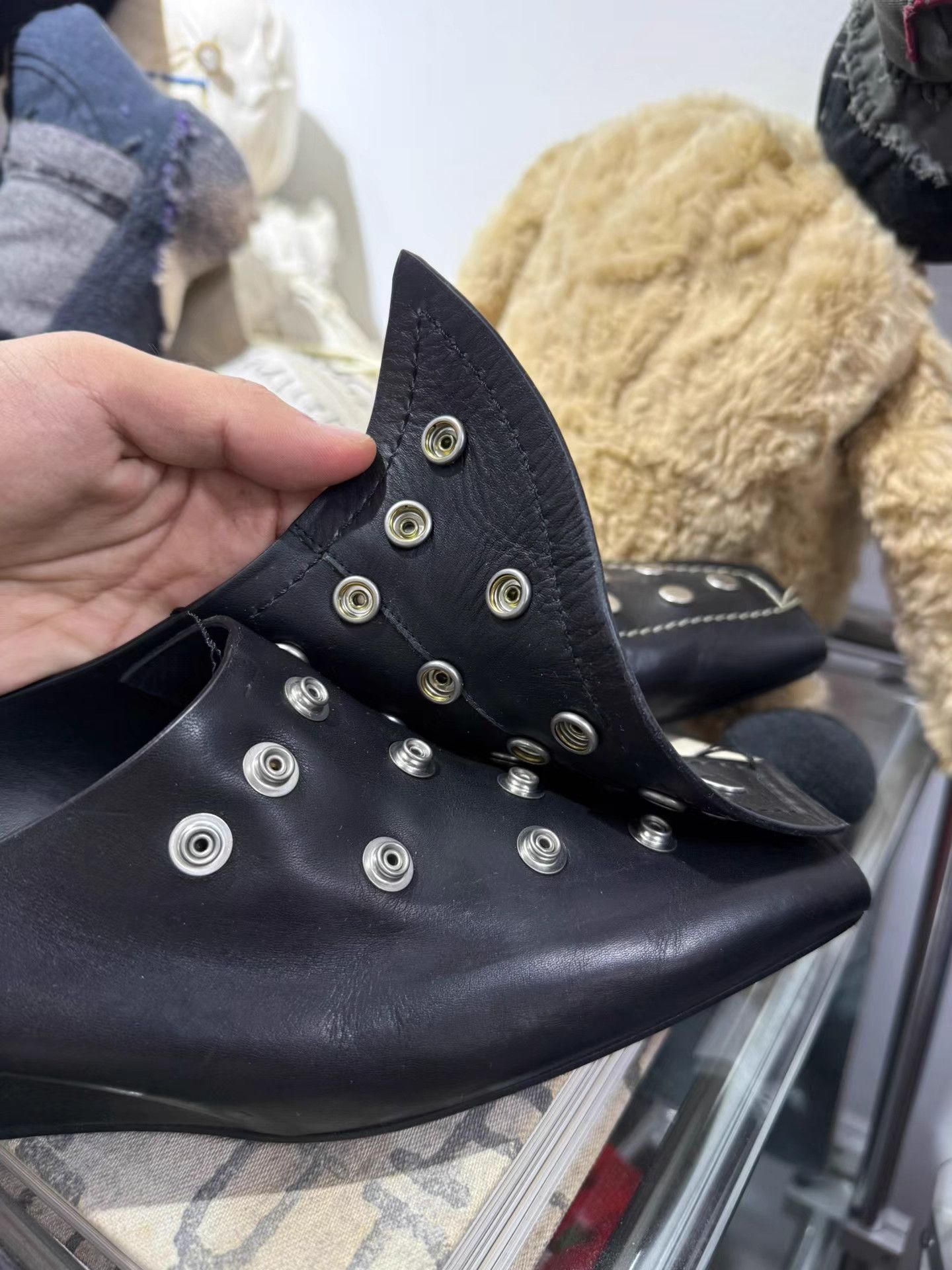 Rick Owens RICK OWENS Snap Button Rivet Slides K20 Size US 7 / IT 37 - 8 Thumbnail