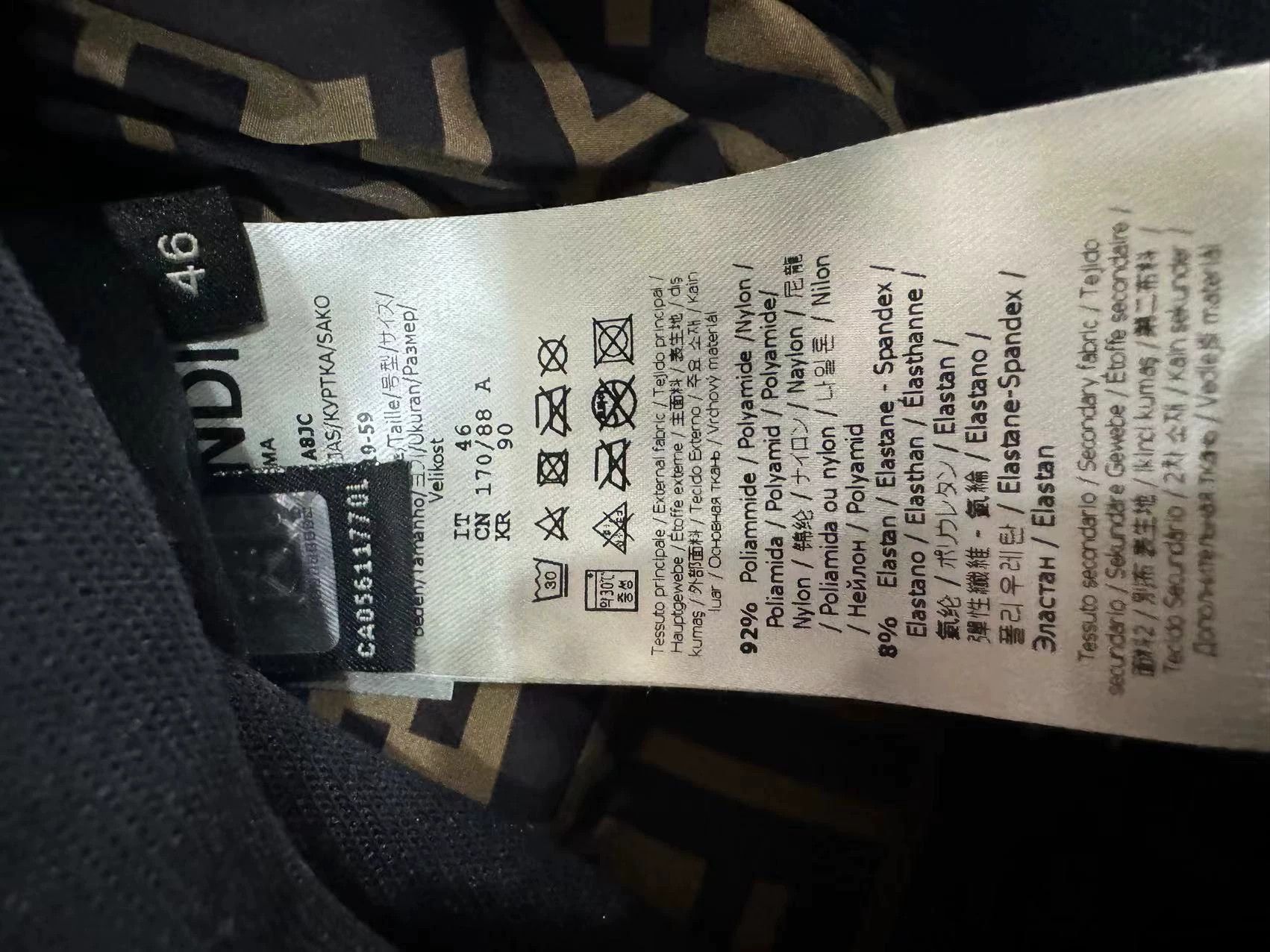 Fendi Fendi Monogram Down Jacket Unisex 46 New Size L / US 10 / IT 46 - 4 Thumbnail
