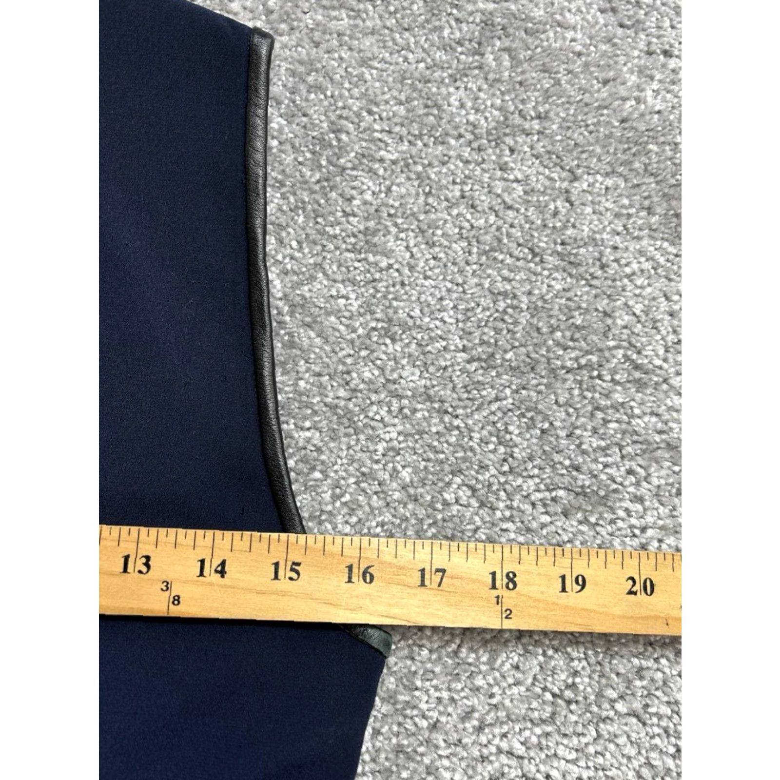 Madewell Madewell Dress Womens 6 Fit & Flare Sleeveless Blue Leather Detail Zip Back Casual Party/Cocktail Short Dress Womens Size M / US 6-8 / IT 42-44 - 7 Thumbnail
