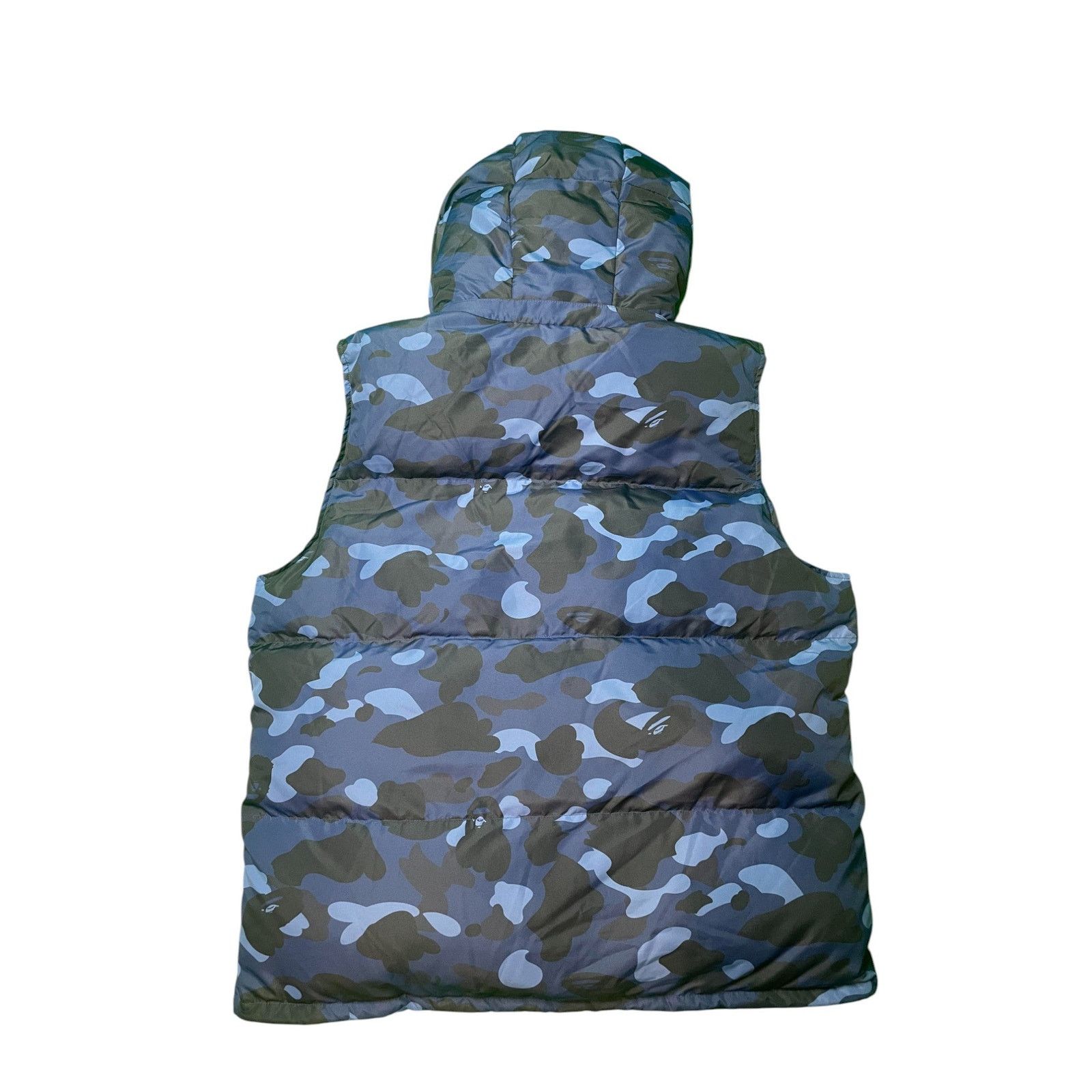 Bape BAPE Puffer Blue Camo Vest Size XL / US 12-14 / IT 48-50 - 2 Thumbnail