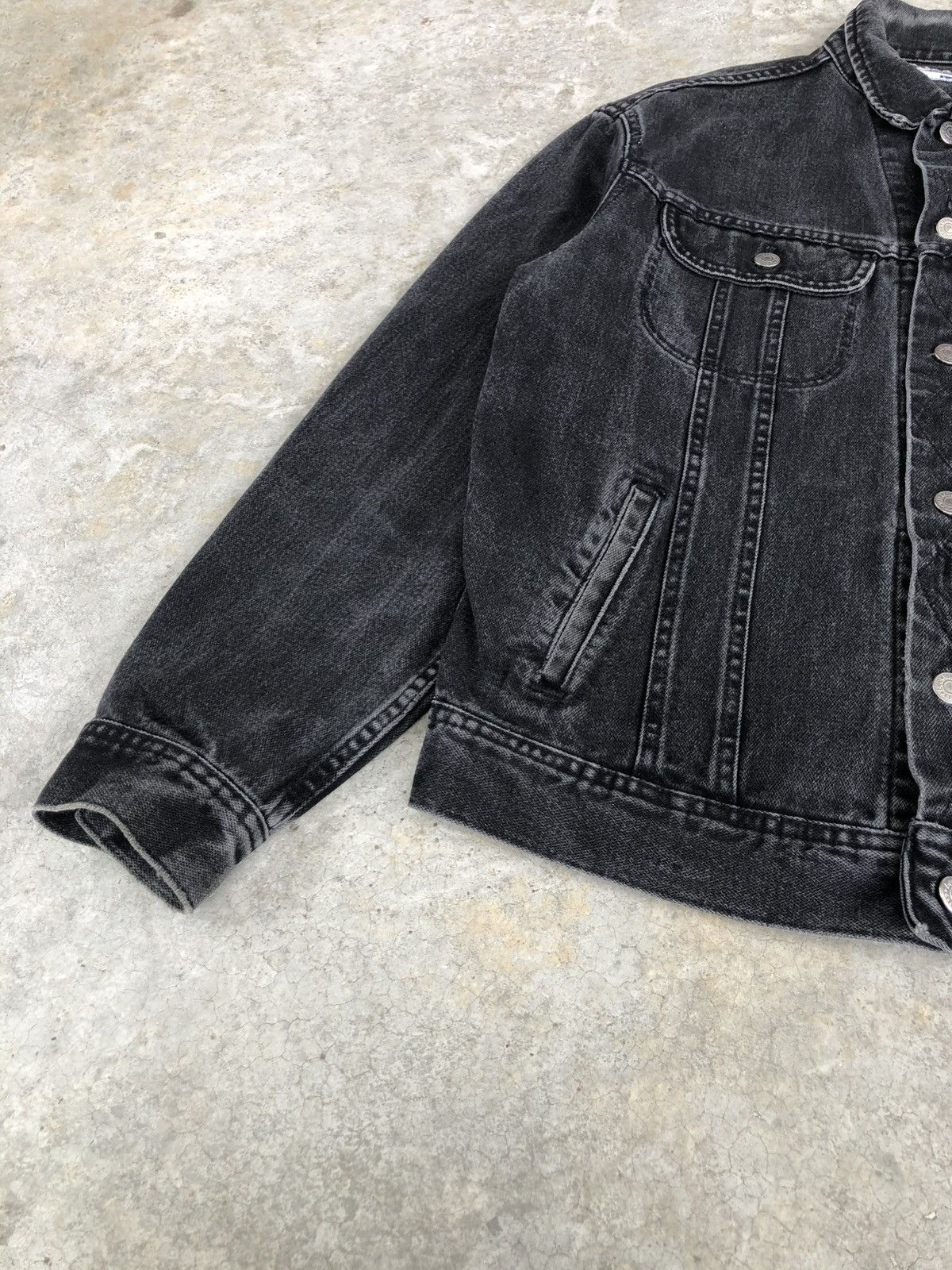 If Six Was Nine Vintage 90s Lee Denim Jacket Distressed Size US L / EU 52-54 / 3 - 15 Thumbnail