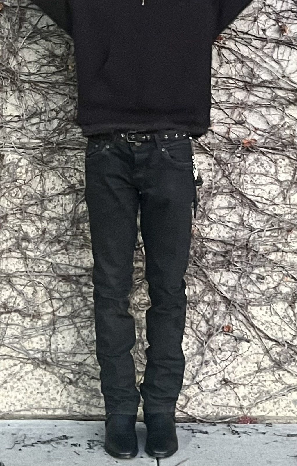 Denim & Co. × Vintage Waxed &denim jeans Size US 30 / EU 46 - 4 Thumbnail