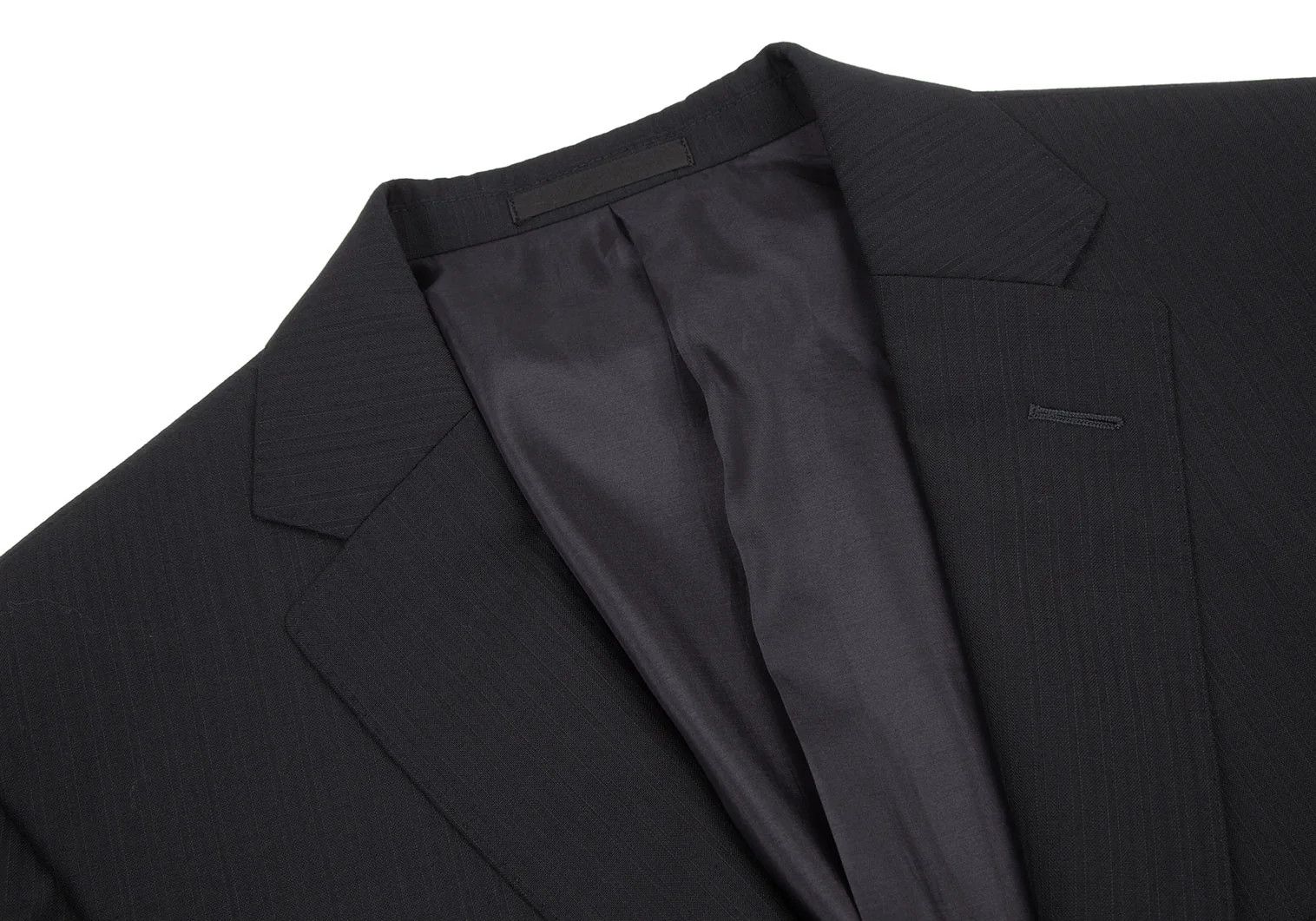 Burberry Wool Stripe Tailored Jacket in Dark Navy 42L Size US XS / EU 42 / 0 - 3 Thumbnail