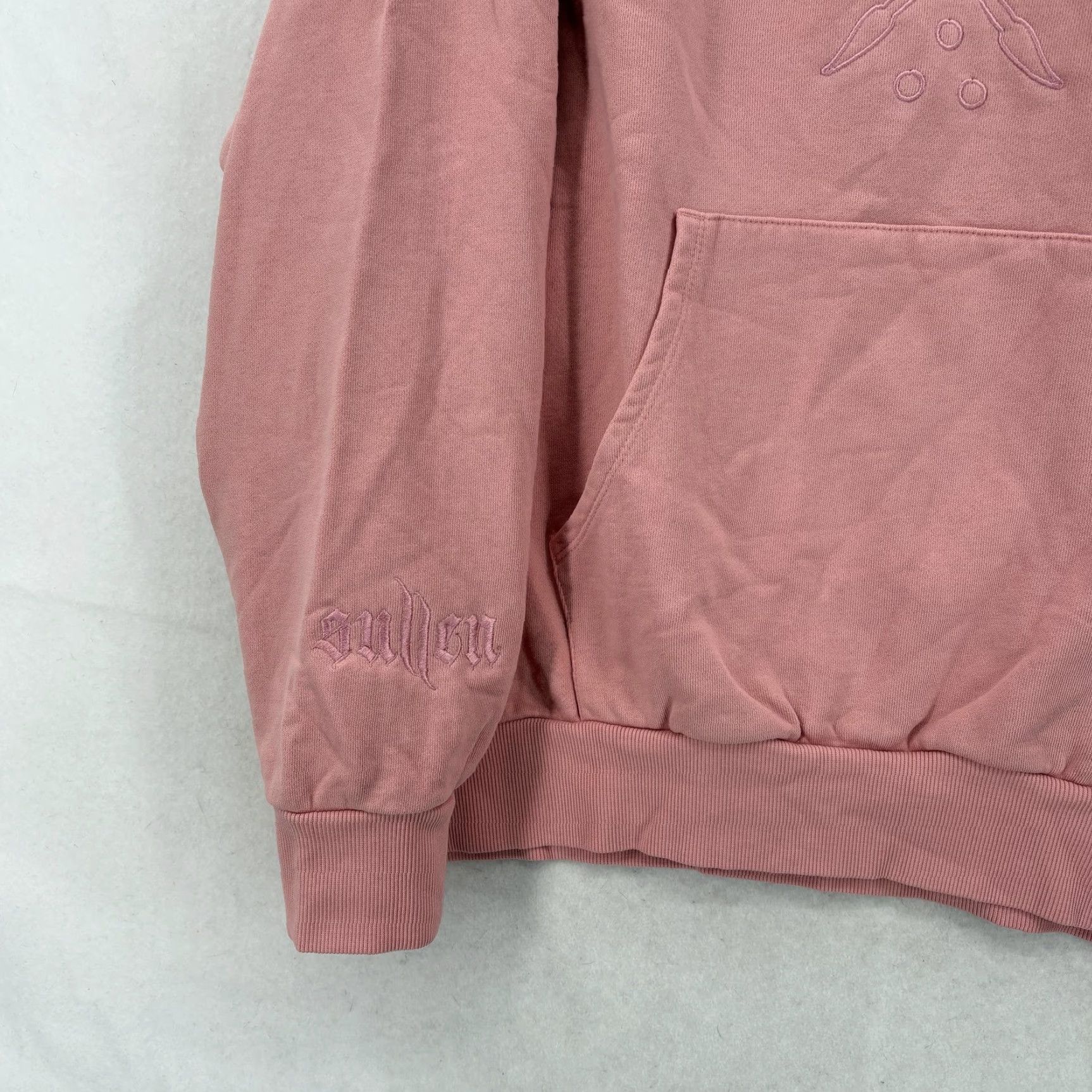 Vintage Sullen Art Collective Outline Fleece Hoodie Womens 2X Pink Skull Pullover NWT Size XXL / US 16-18 / IT 52-54 - 3 Thumbnail