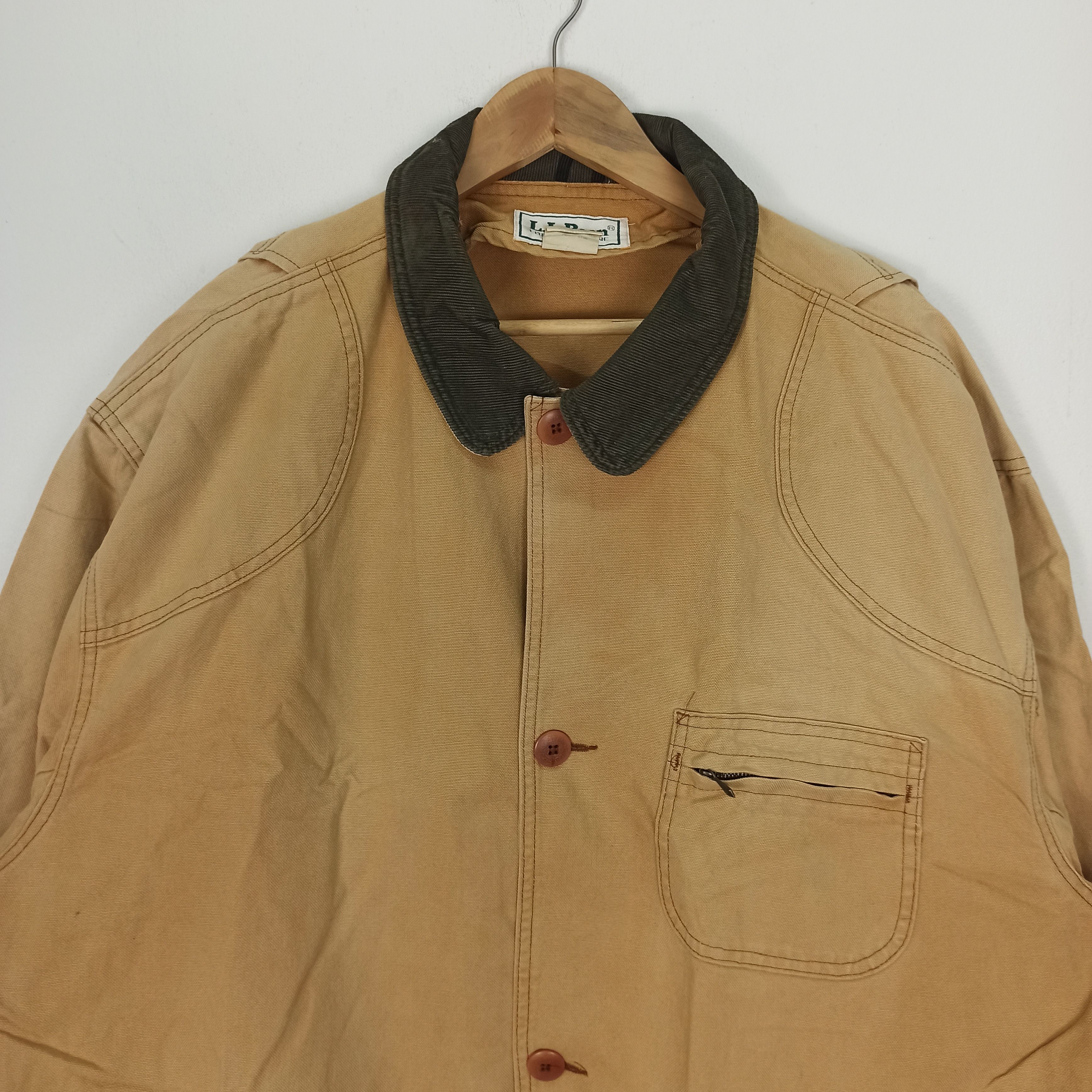 L.L. Bean Vintage LL Bean Made In USA Denim Heavy Jacket Like Jeans Size US XXL / EU 58 / 5 - 9 Thumbnail