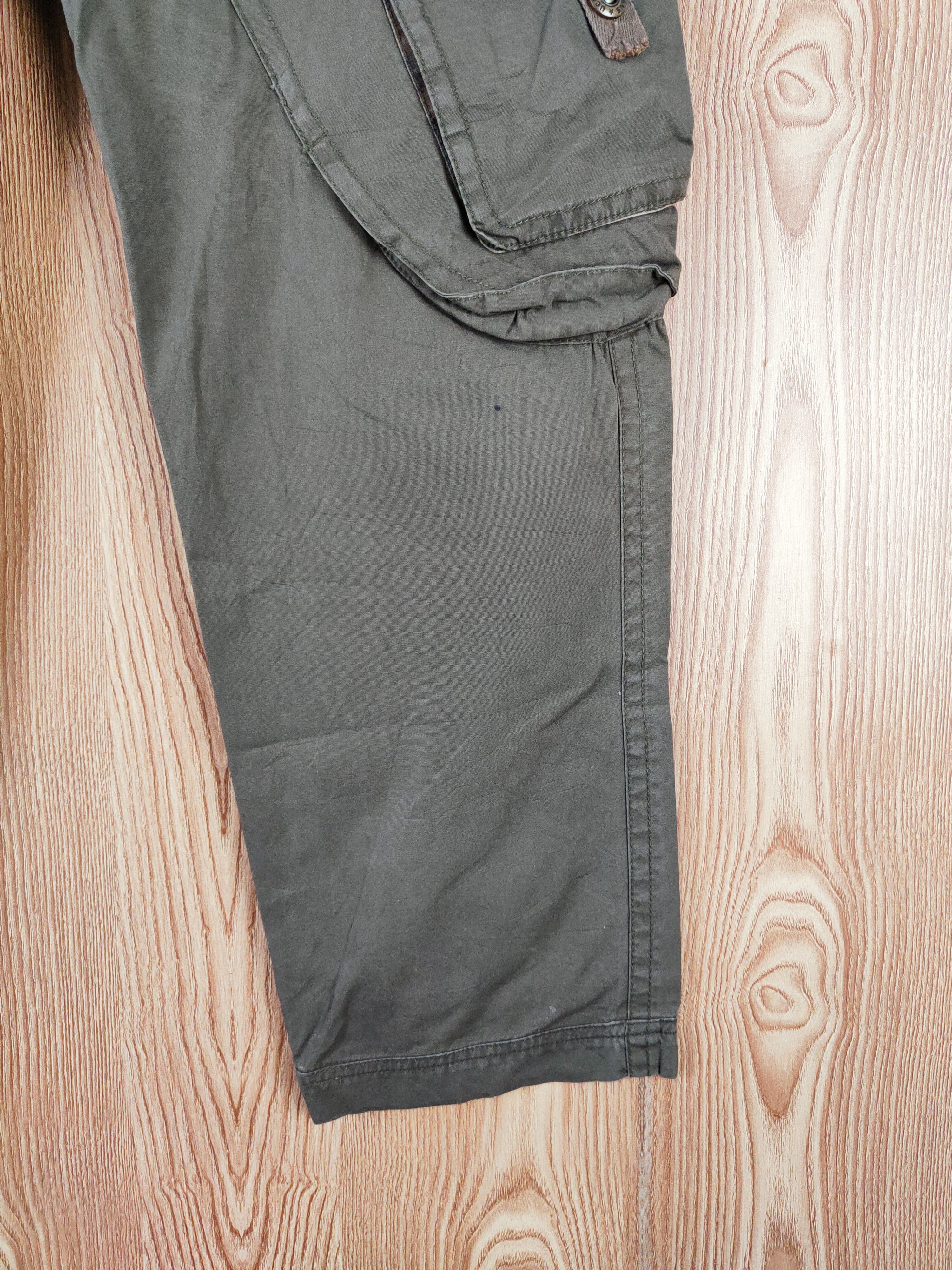Japanese Brand D Bruins Chinos Green Multipocket Tactical Cargo Pants #W516 Size US 32 / EU 48 - 6 Thumbnail