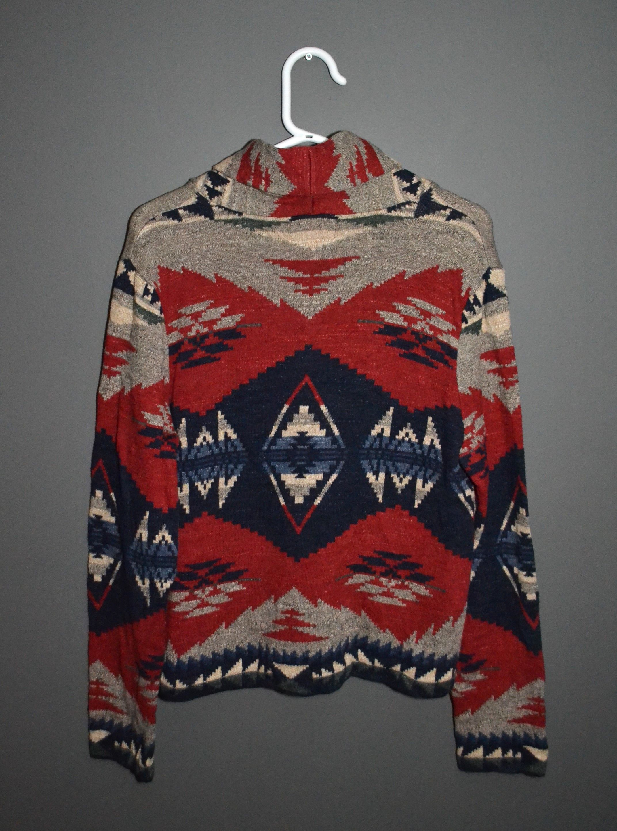 Denim & Supply Ralph Lauren × Ralph Lauren Ralph Lauren Denim Supply Cardigan Native Ortega Shawl Aztec Size XL / US 12-14 / IT 48-50 - 9 Thumbnail