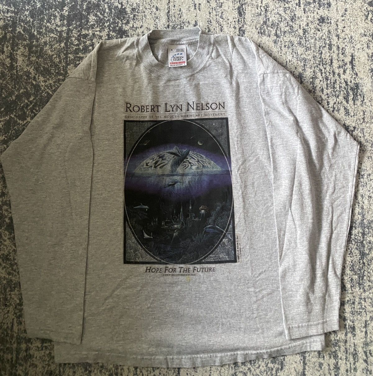 Vintage Vintage ultra rare robert lyn nelson art longsleeve 90s Size US M / EU 48-50 / 2 - 1 Thumbnail