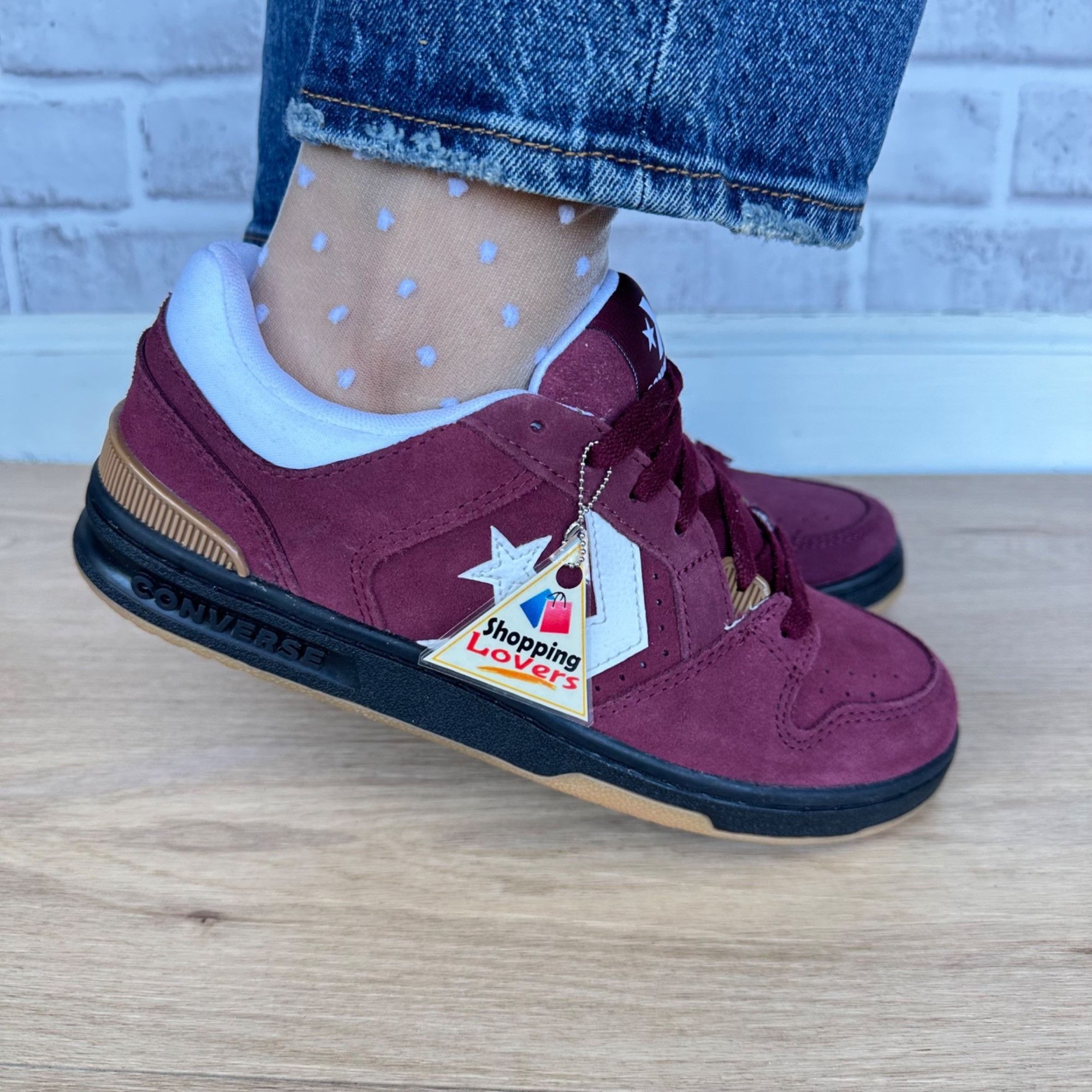 Converse ⭐Converse CL98 Suede Black Deep Bordeaux Gum Sz 10 Womens Sh Size US 10 / IT 40 - 10 Thumbnail