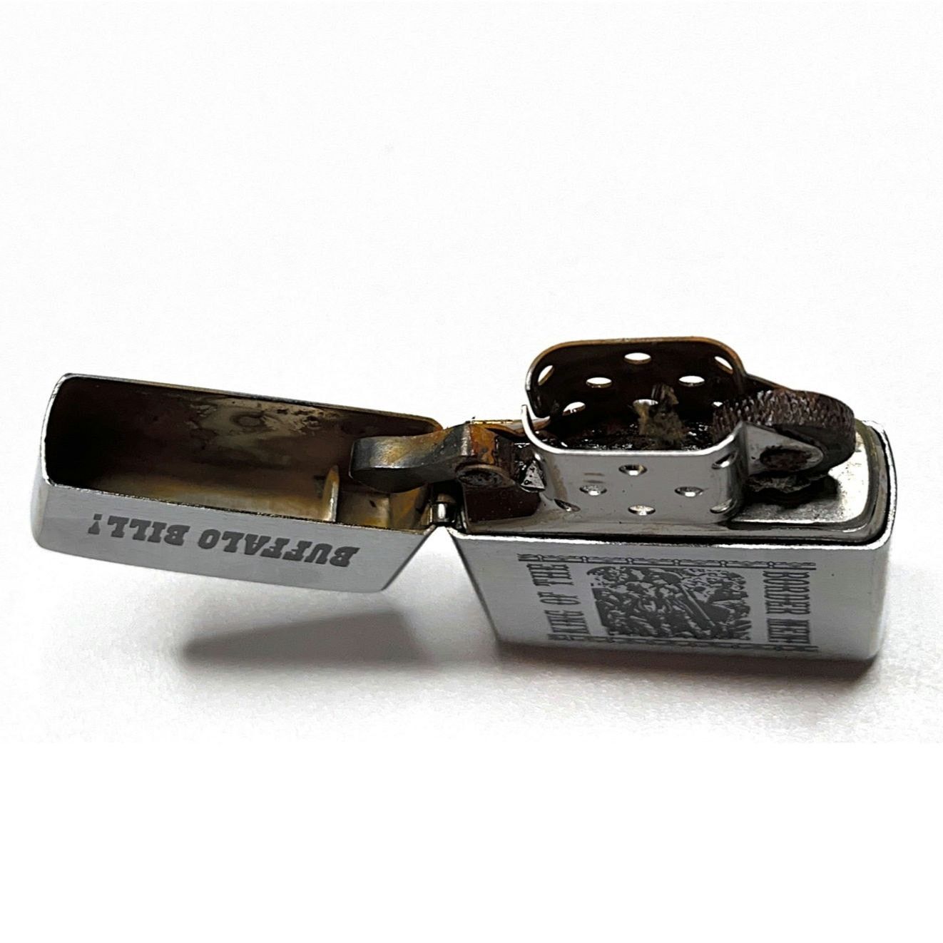 Zippo Vintage Zippo–Buffalo Bill “King of the Border Men!” Damaged Size ONE SIZE - 10 Thumbnail