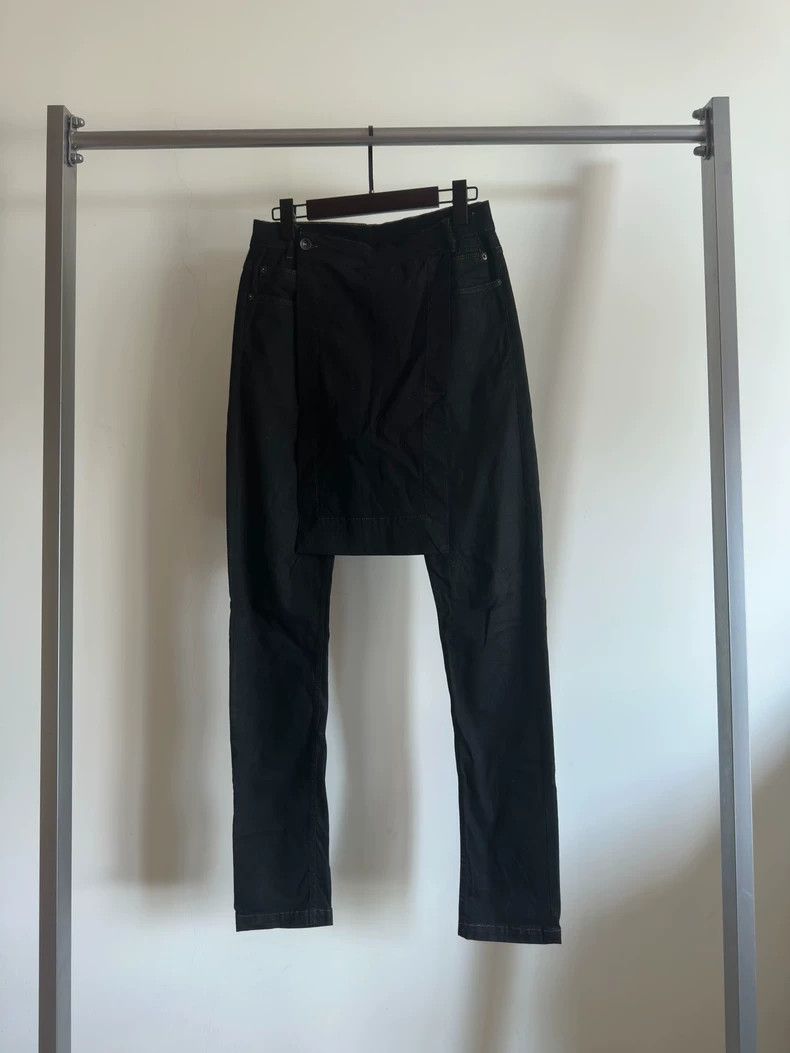 Rick Owens Rick Owens size s Jacket Culottes Waxed and Washed Denim Pa Size US 28 / EU 44 - 1 Thumbnail