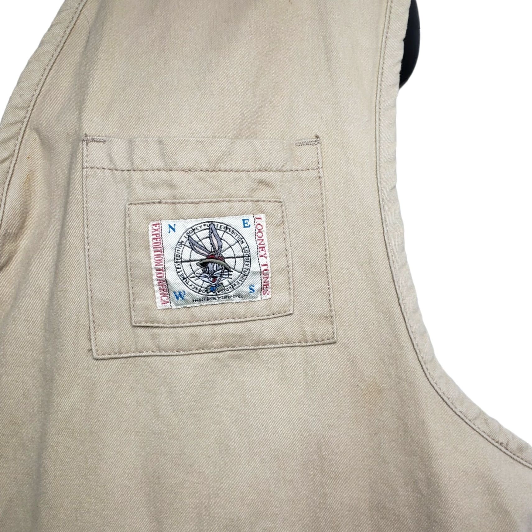 Acme Clothing VINTAGE Acme Clothing Embroidered Taz Tweety Bugs Bunny Hunting Khaki Vest L/XL Men Size US L / EU 52-54 / 3 - 6 Thumbnail