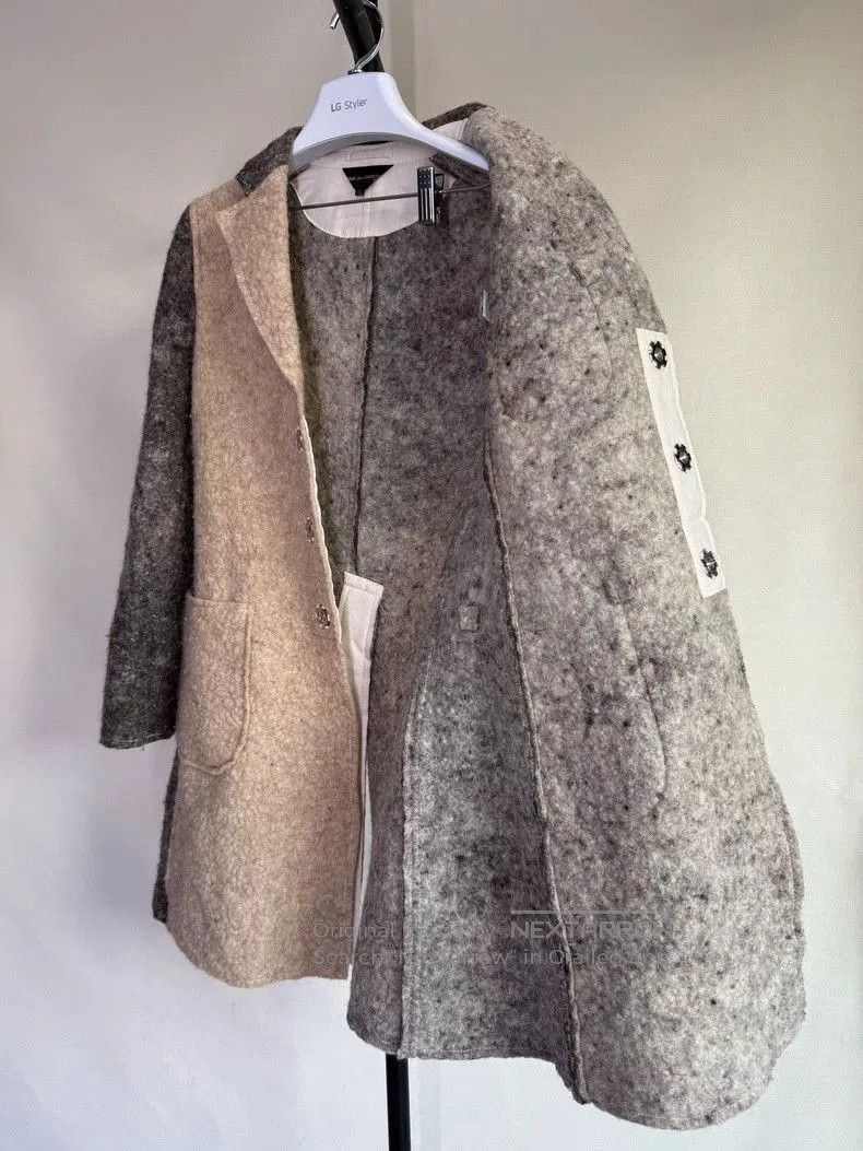 Comme des Garcons Comme des Garçons Colorblock Felt Coat. Size US XS / EU 42 / 0 - 5 Thumbnail