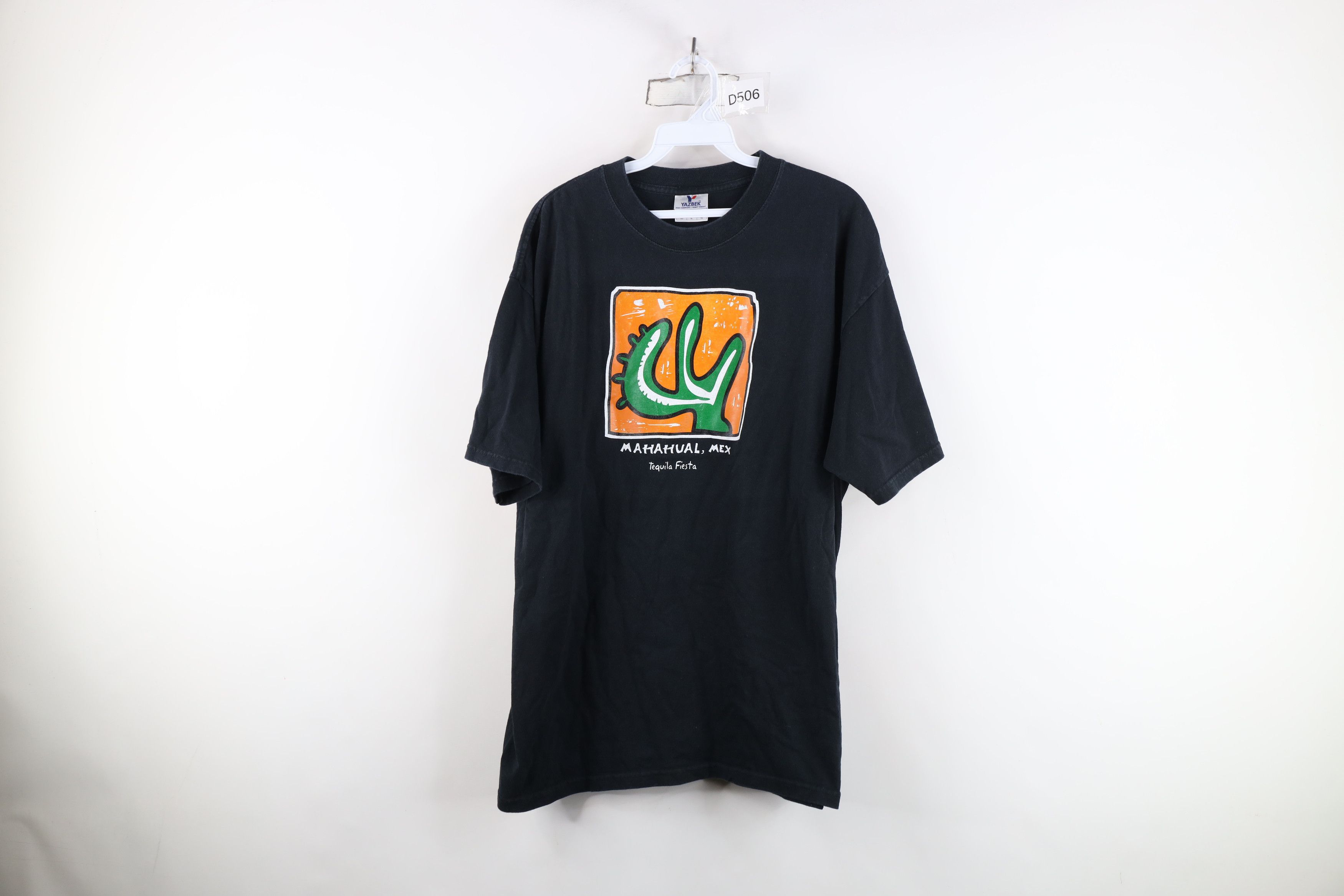 Vintage Vintage Streetwear Mexico Tequila Fiesta T-Shirt Black Size US XL / EU 56 / 4 - 1 Thumbnail