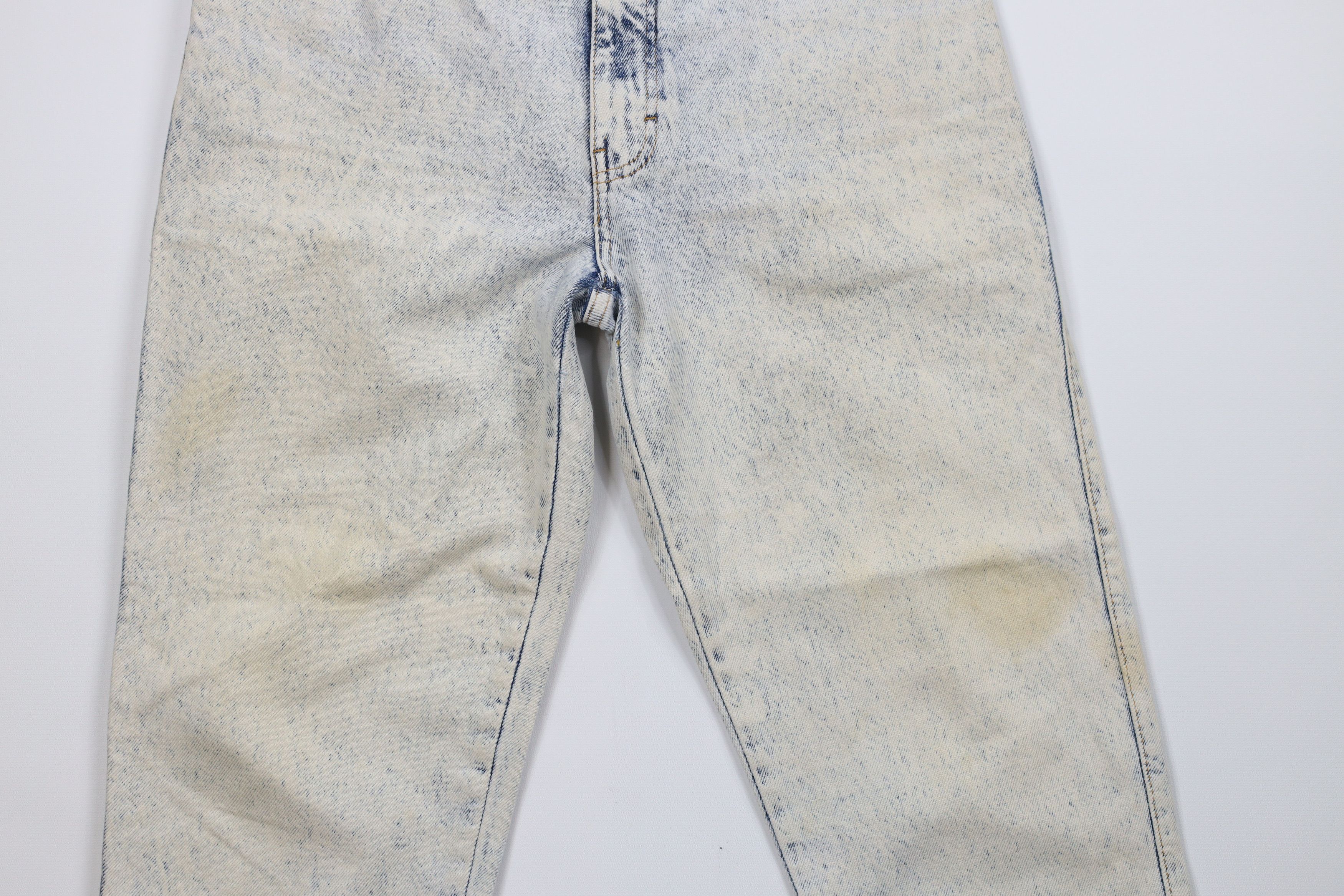 Vintage Vintage 90s IOU Streetwear Acid Wash Tapered Leg Denim Jeans Size 34" / US 12 / IT 48 - 3 Thumbnail