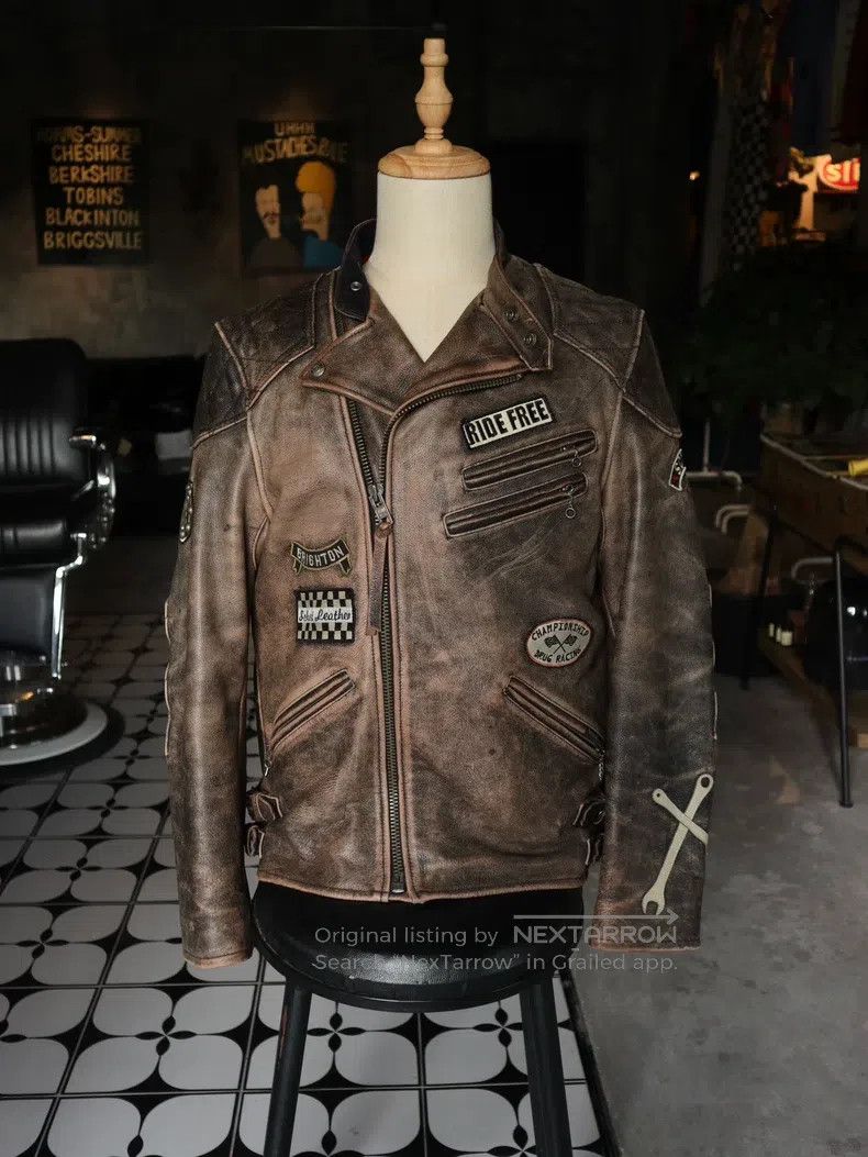 Schott Schott Erase motorcycle cable-stayed leather jacket Size US L / EU 52-54 / 3 - 2 Thumbnail