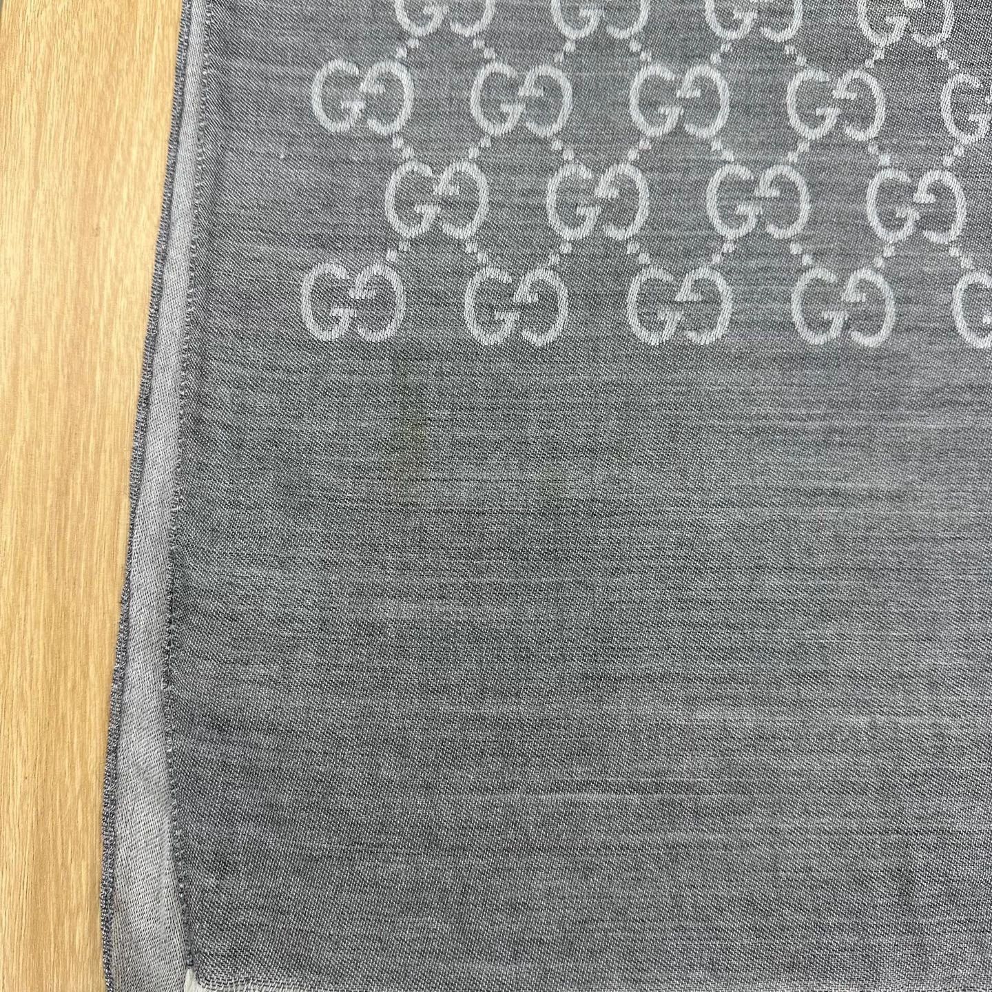 Gucci GUCCI GG Jacquard Wool Cashmere Scarf Size ONE SIZE - 5 Thumbnail
