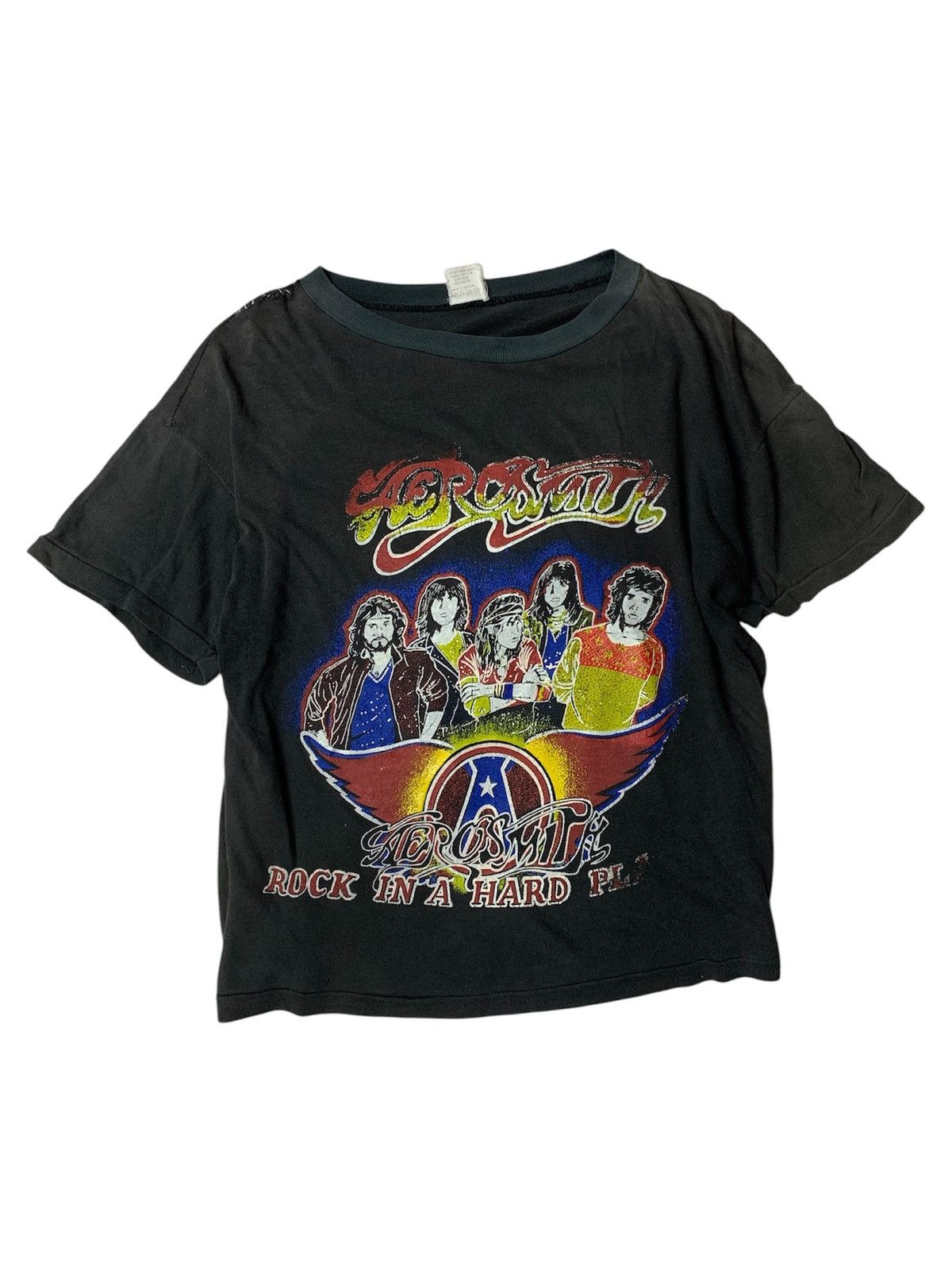 Aerosmith × Band Tees × Vintage Vintage Aerosmith Band Bootleg Distressed Condition Size US M / EU 48-50 / 2 - 1 Thumbnail