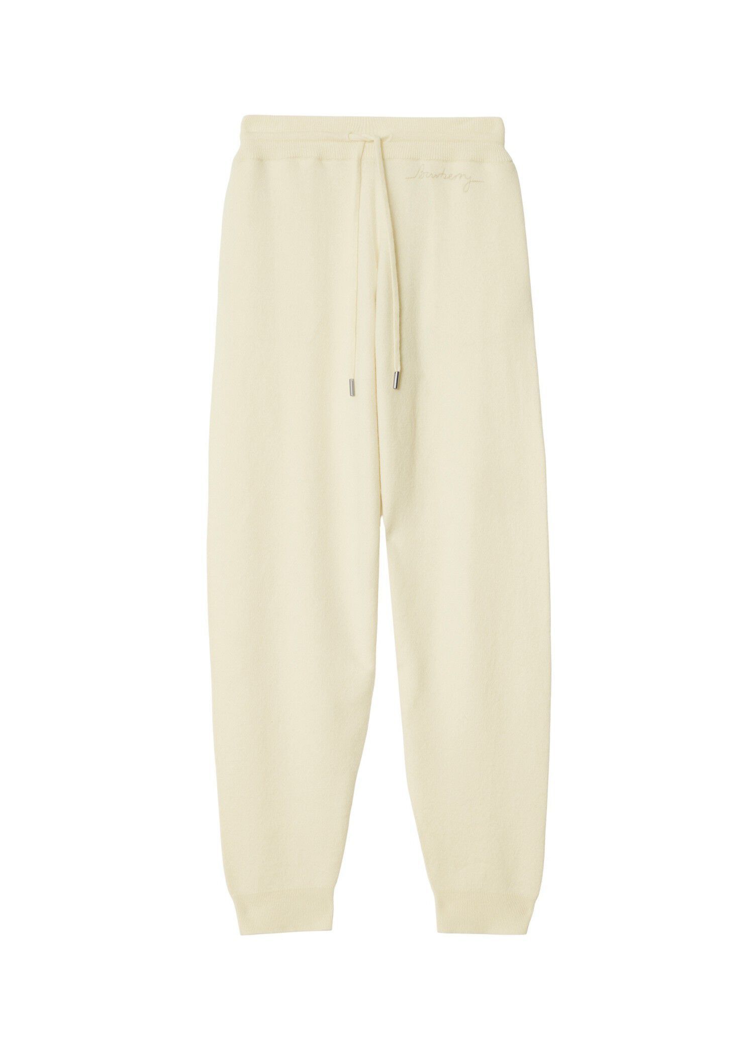 Burberry o1w1db10426 Wool-Blend Jogging Pants in Ivory Size 28" / US 6 / IT 42 - 1 Thumbnail